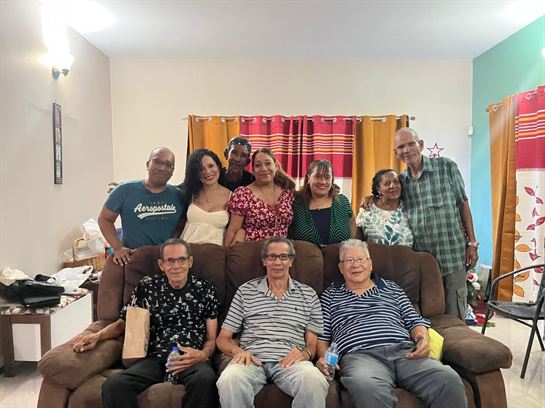 A group of people posing for a photo