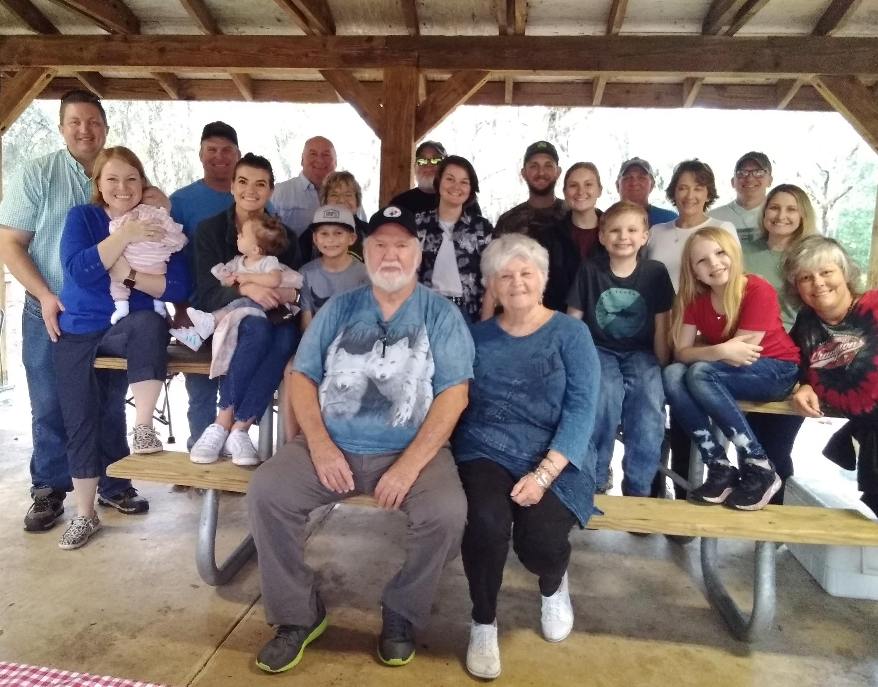 A group of people posing for a photo