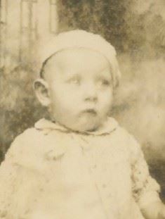 A close-up of a baby