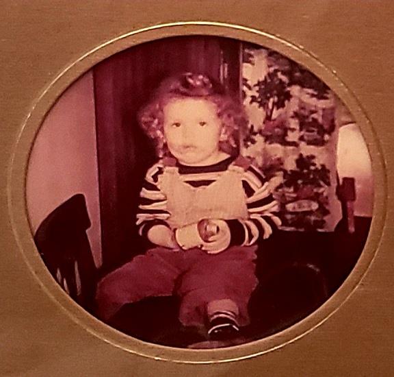 A child sitting in a chair