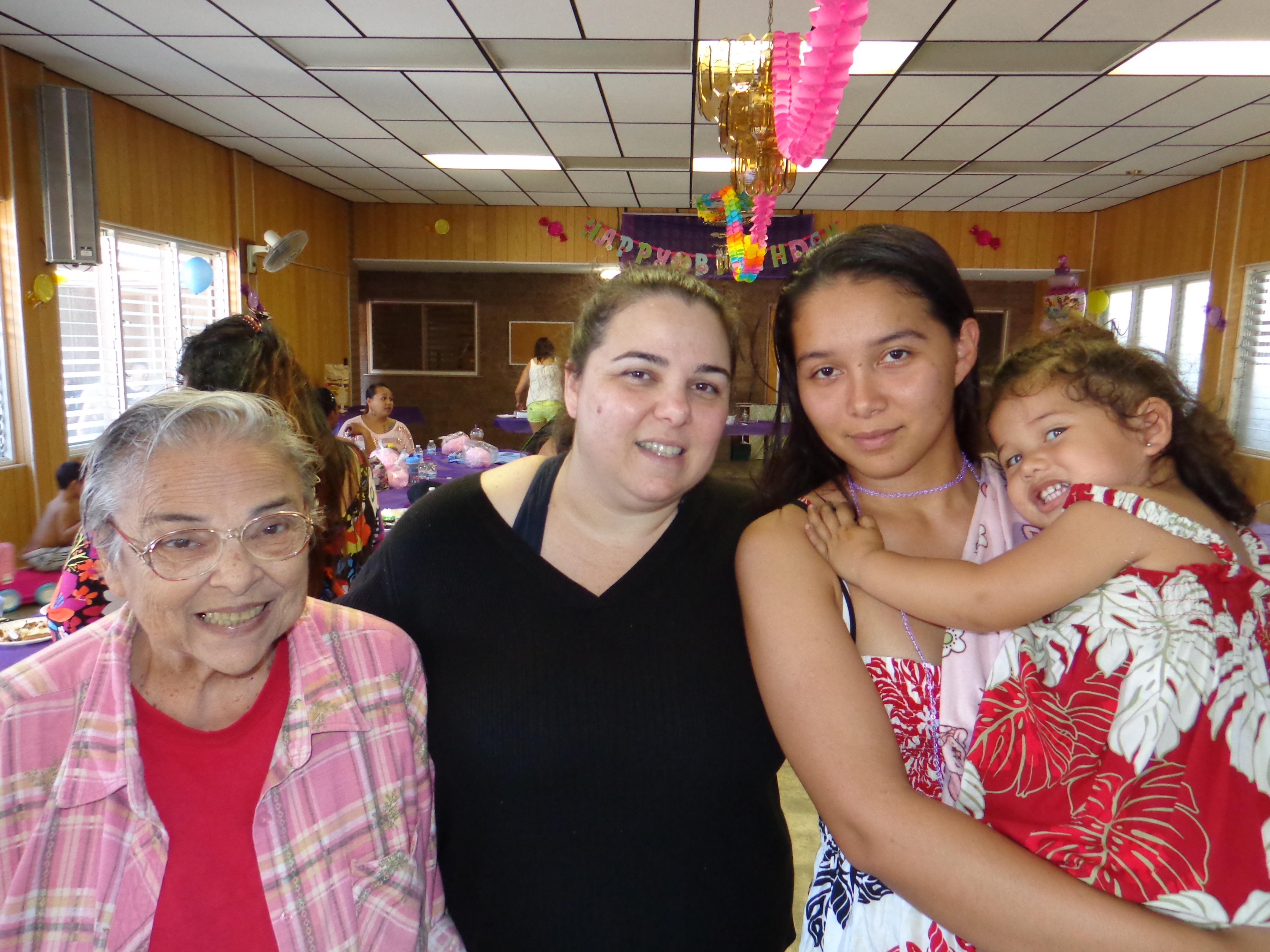A group of women and a child