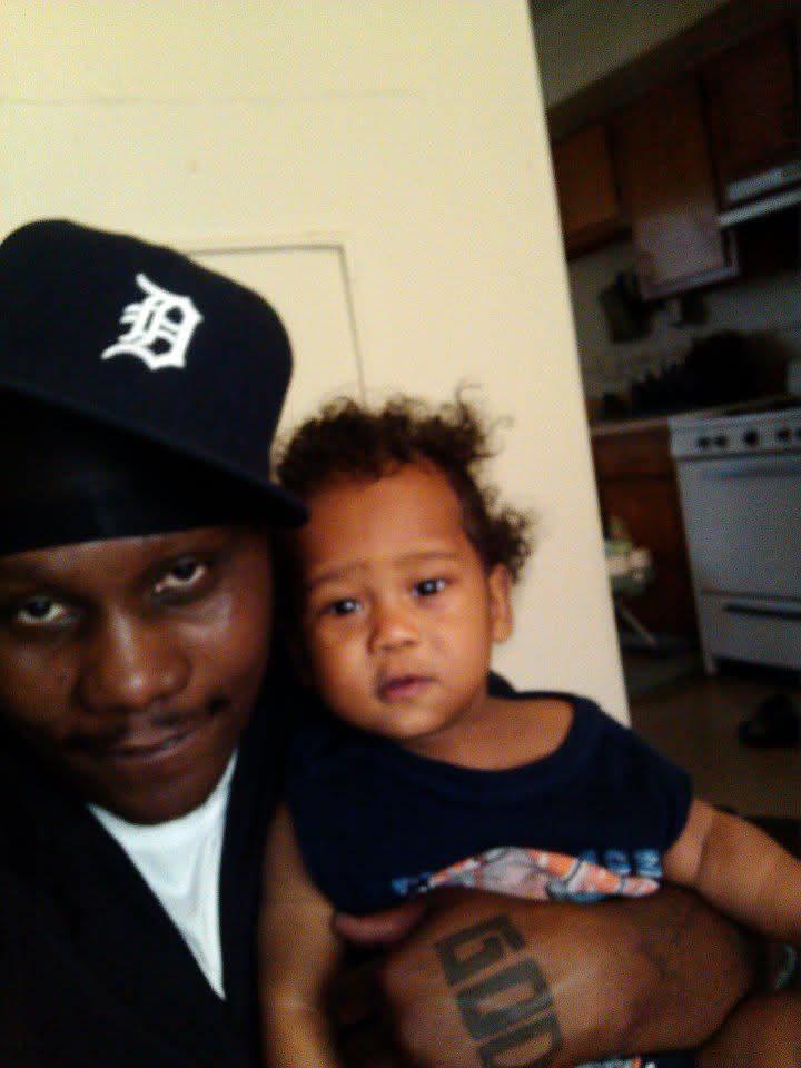 A man holding a baby