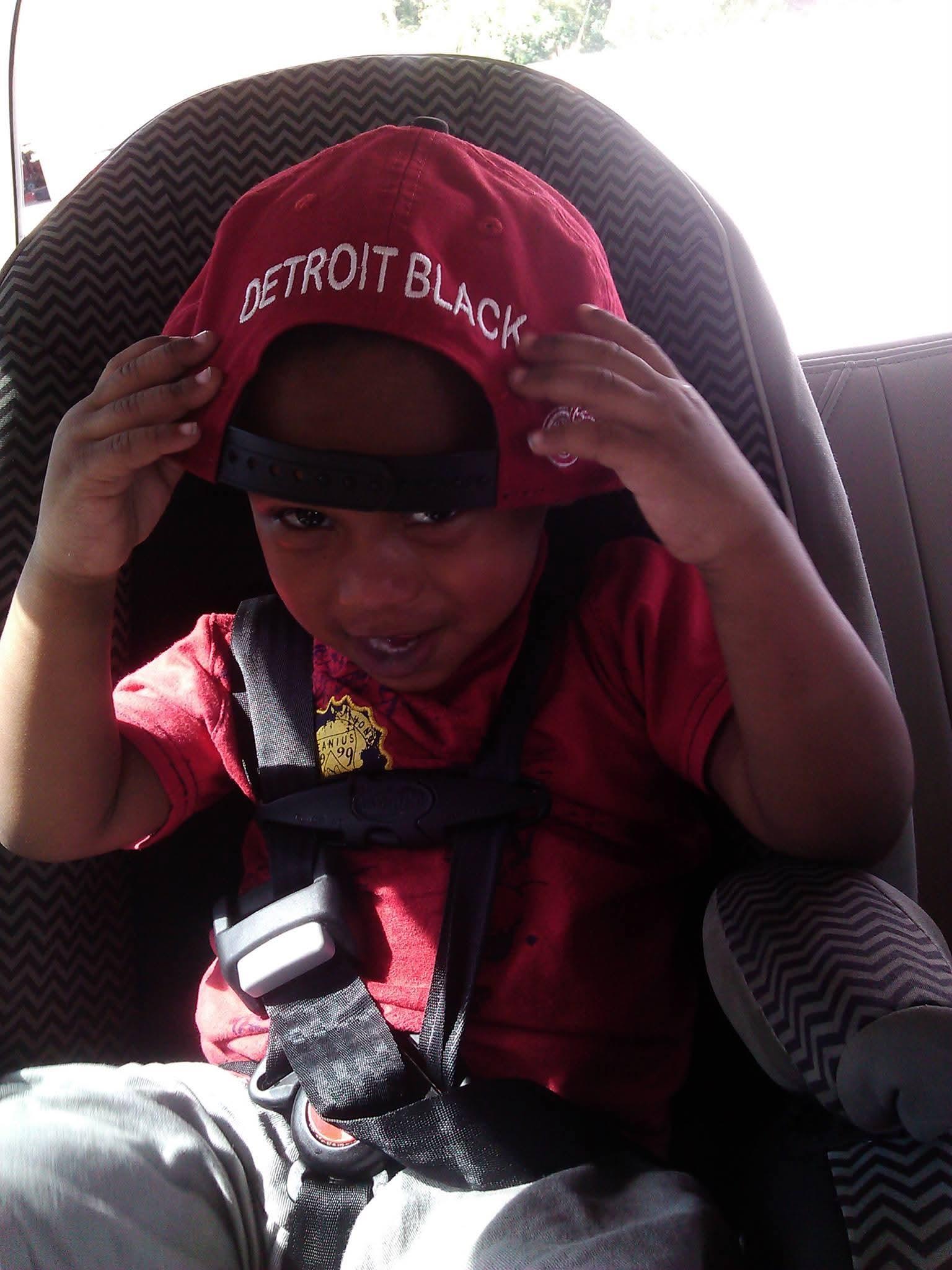 A child in a car seat