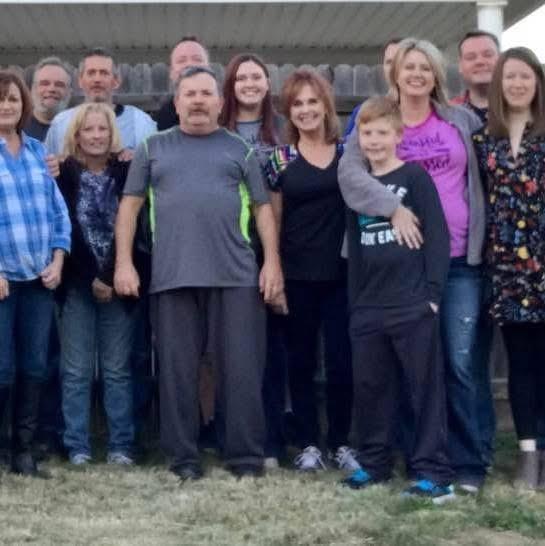 A group of people standing together