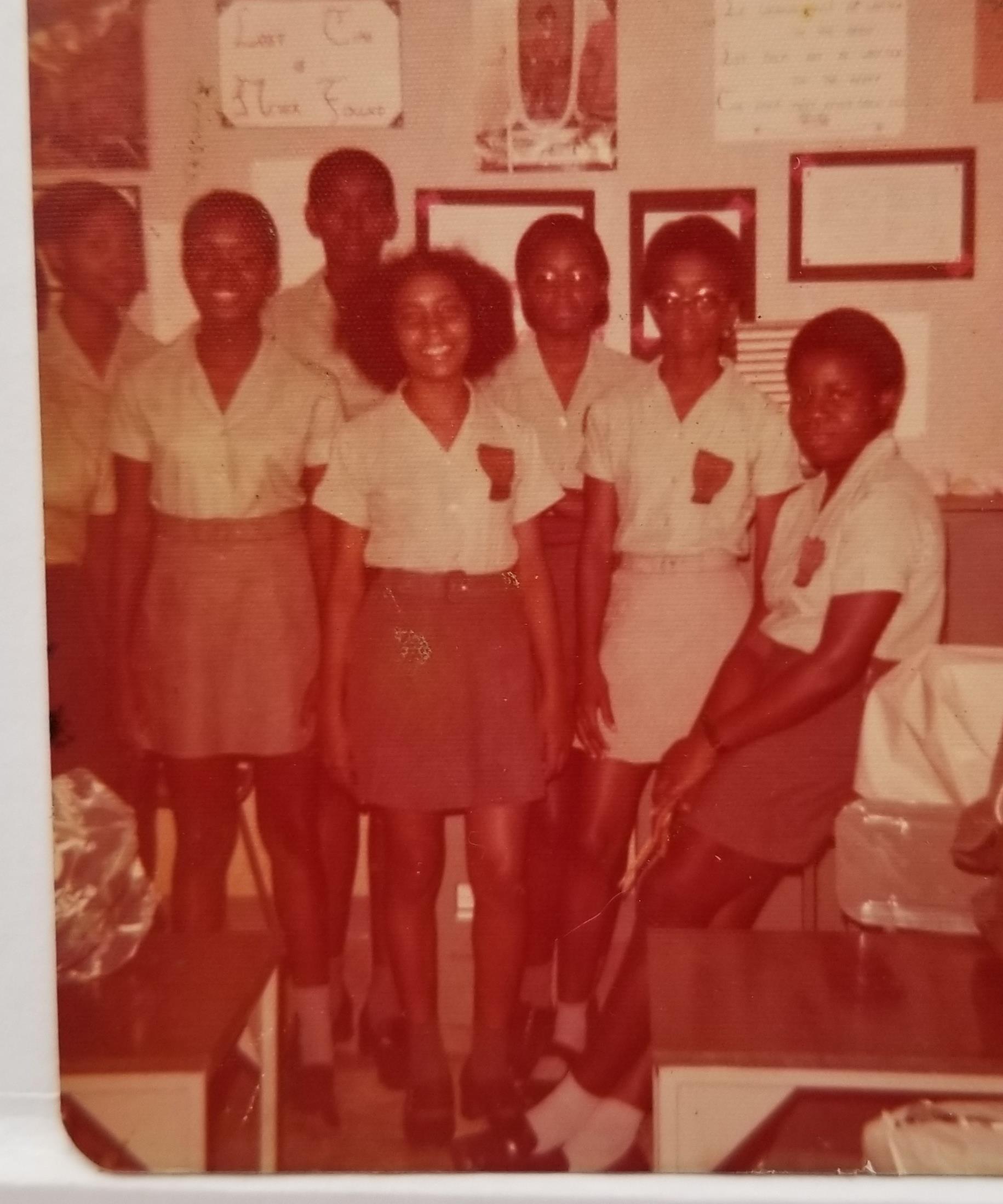 A group of young women in uniform