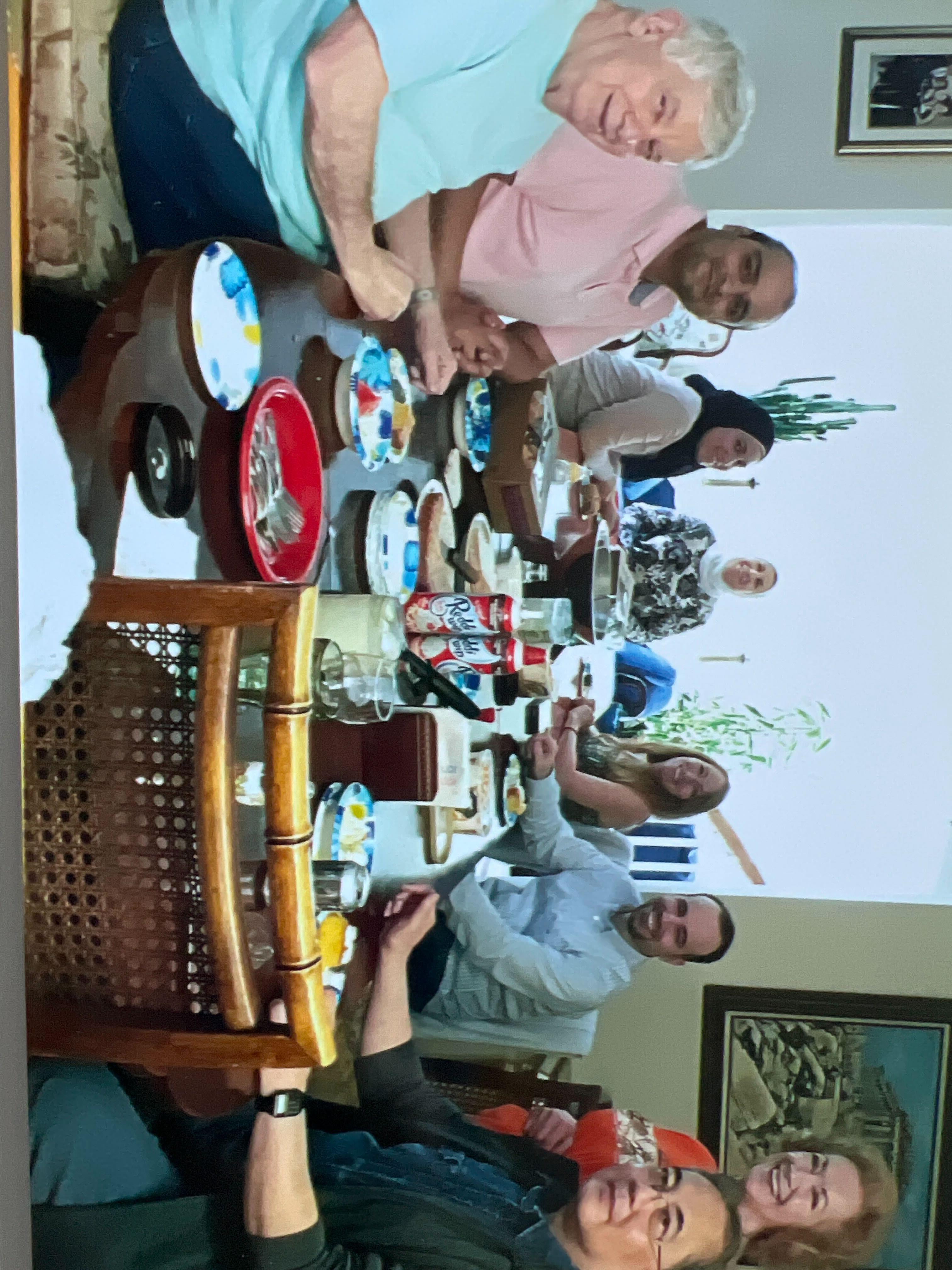 A group of people around a table