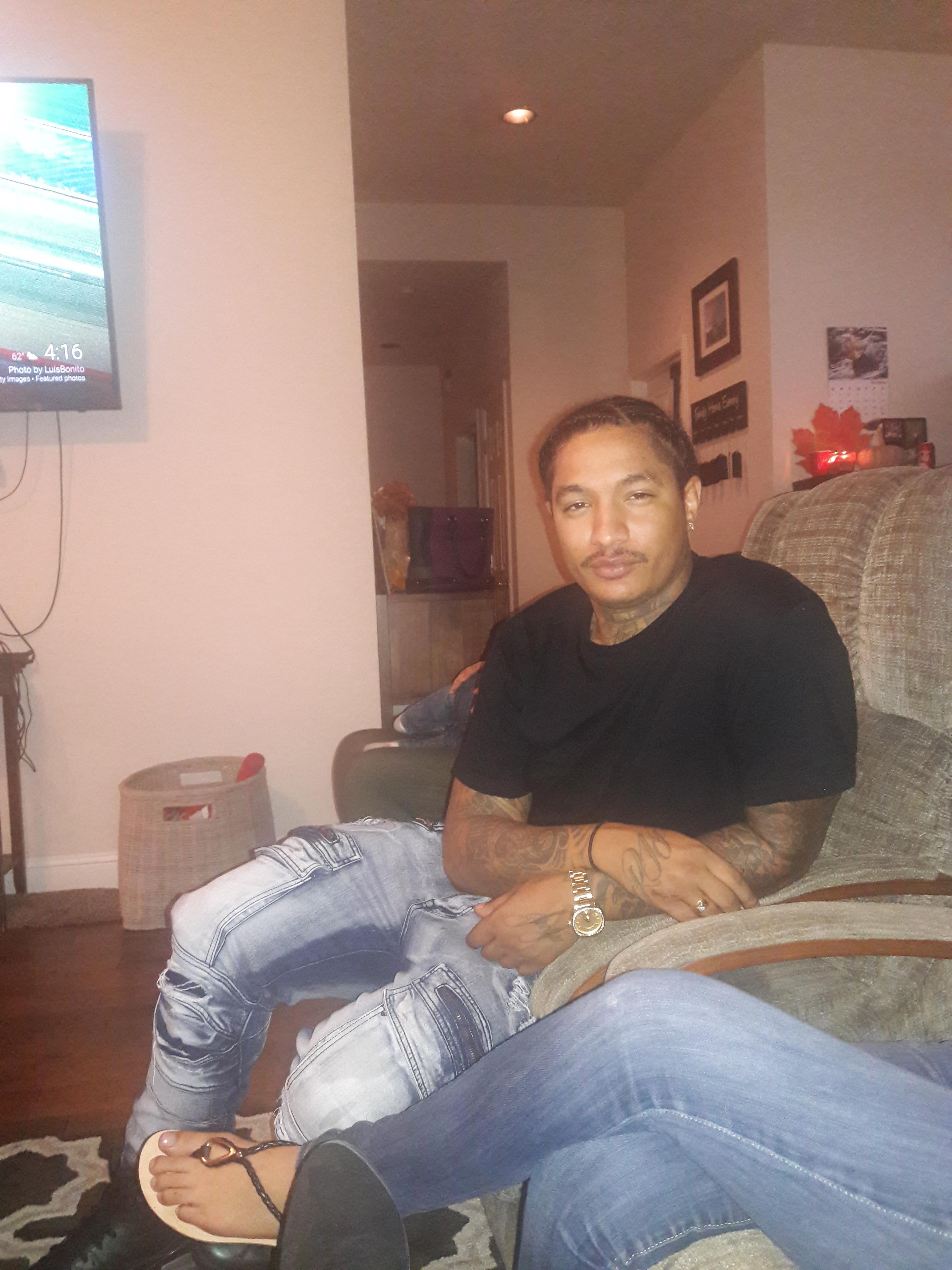 A man sitting in a chair