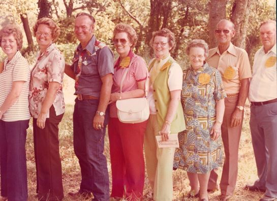 A group of people standing together