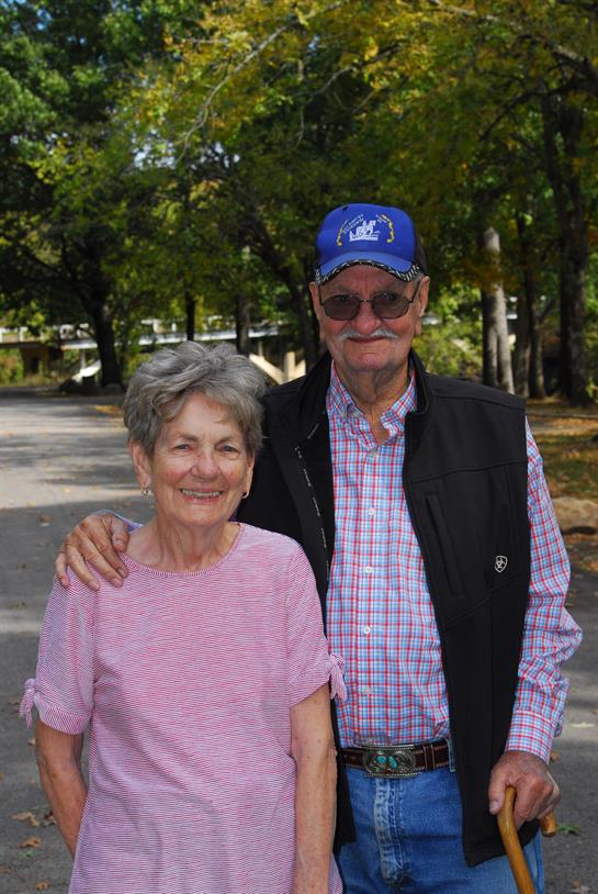 A man and woman standing together