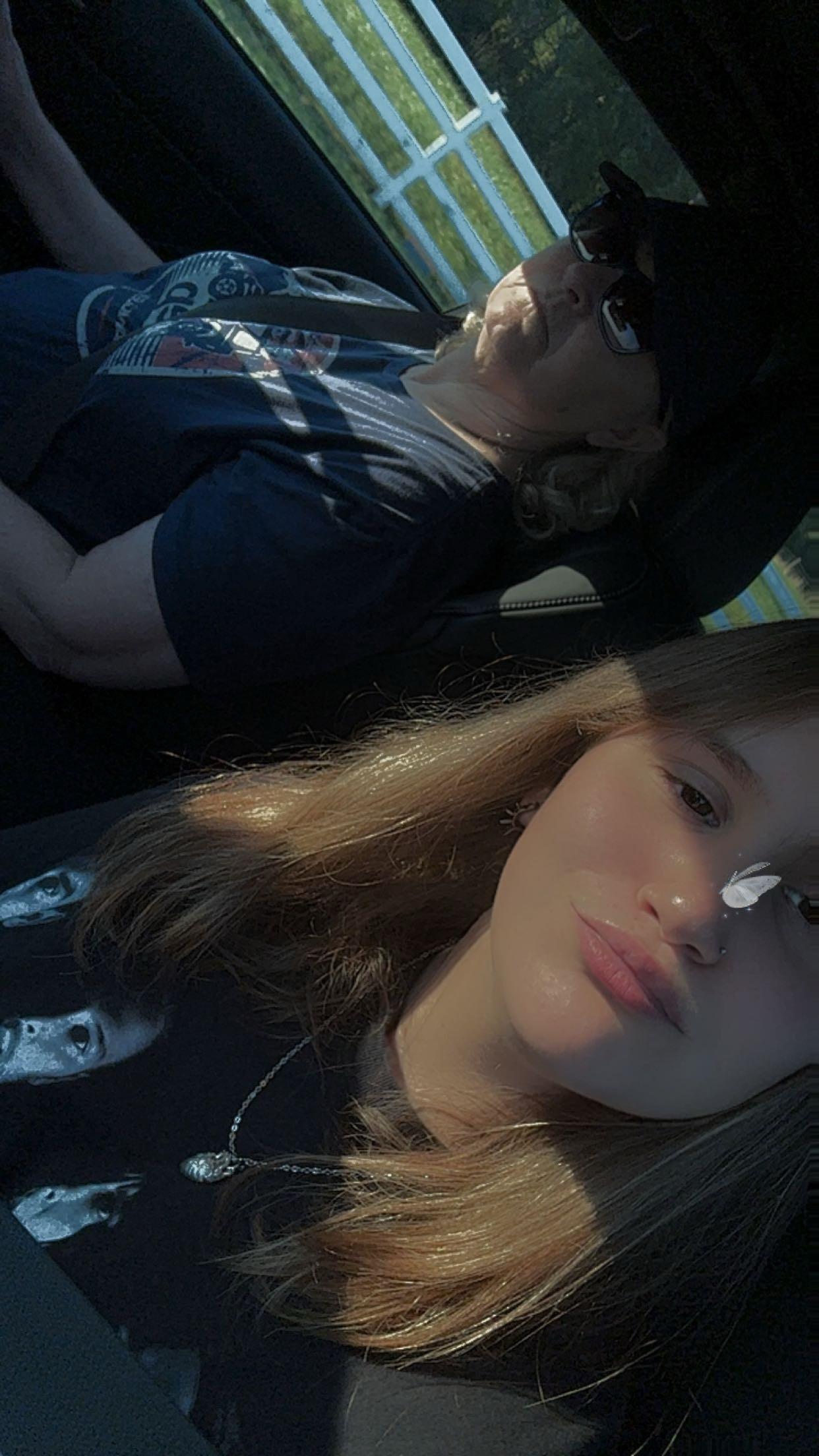 A selfie of a girl and a boy