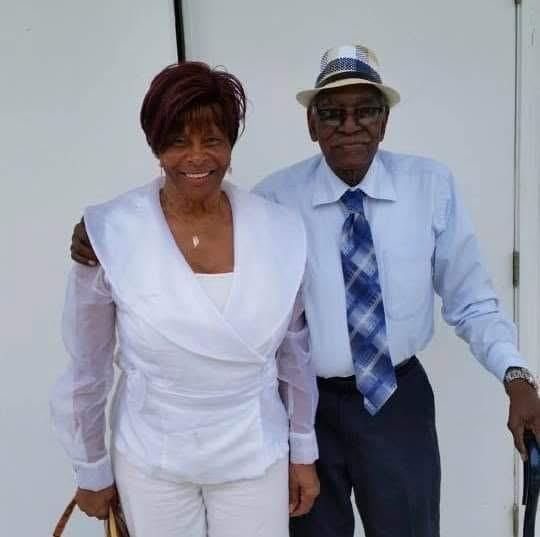 A man and woman standing together