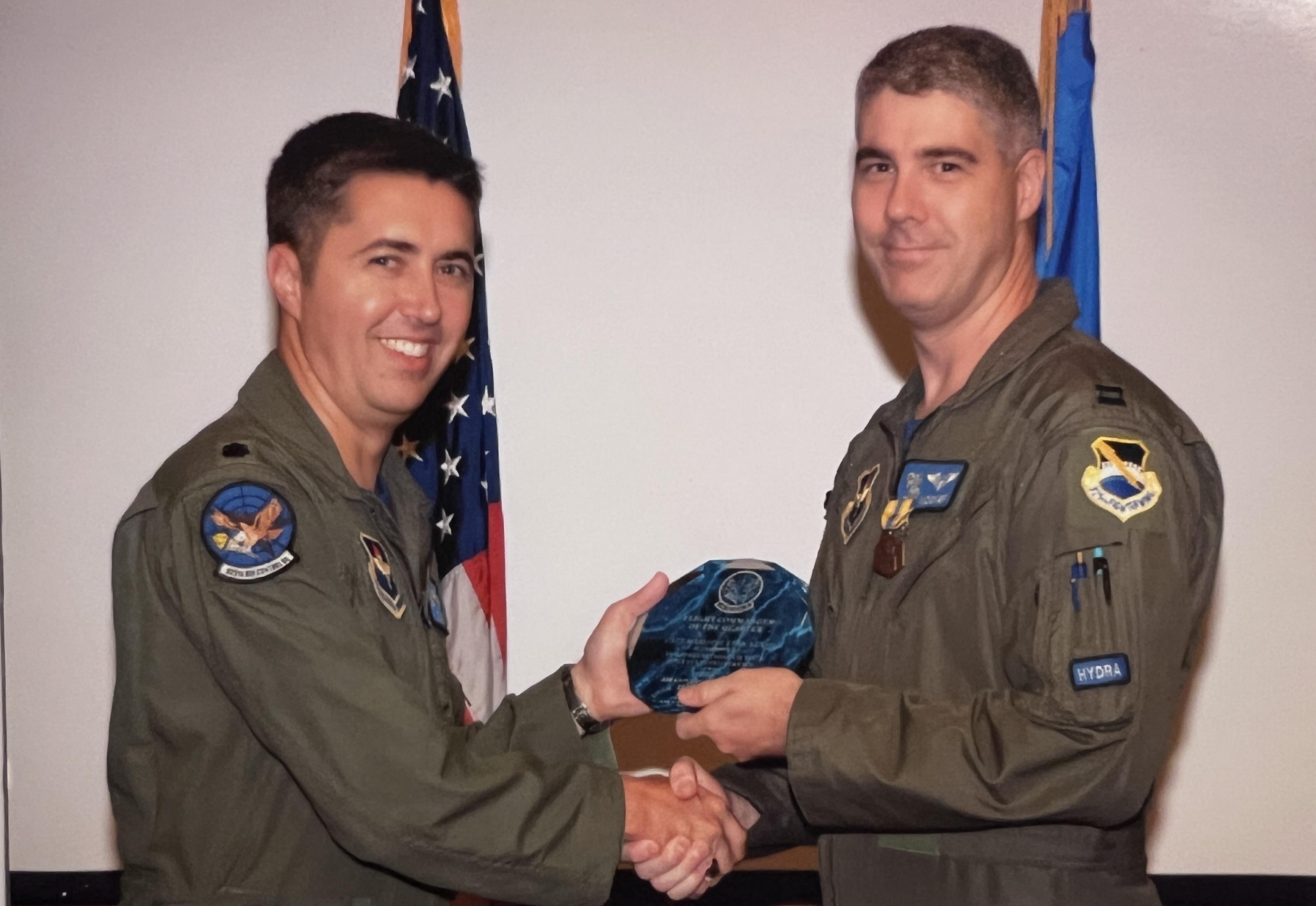 A couple of men shaking hands