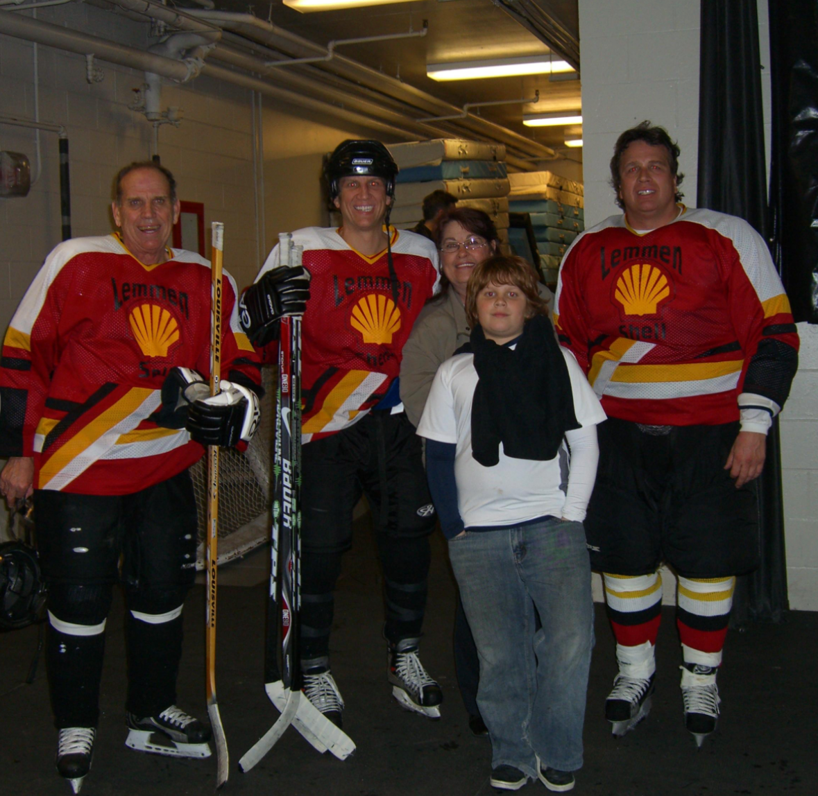 A group of people posing for a photo