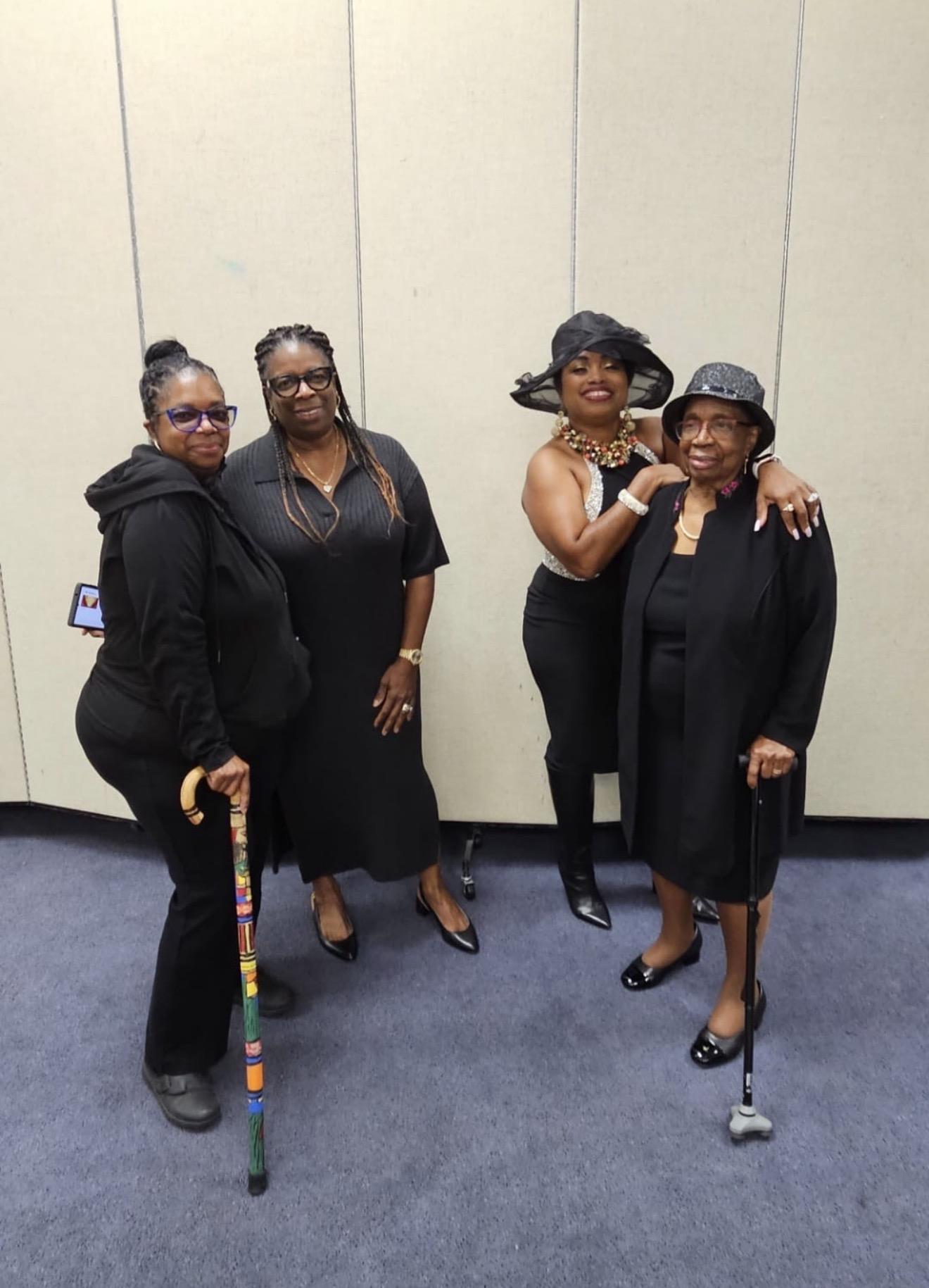 A group of women posing for a photo