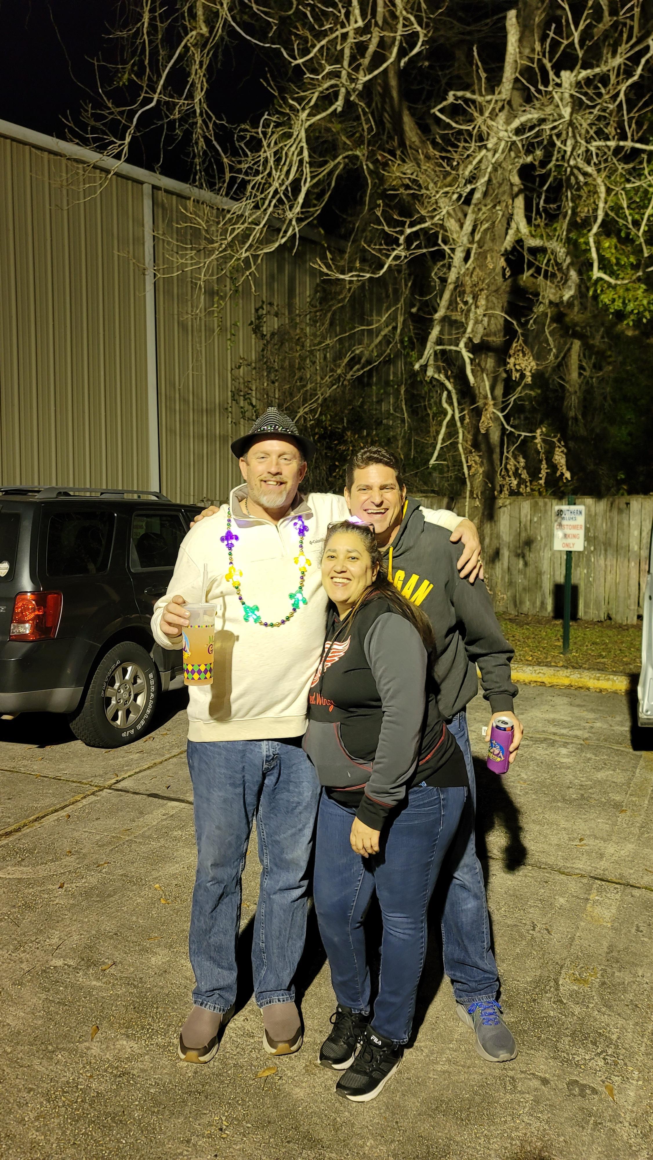 A group of people posing for a photo