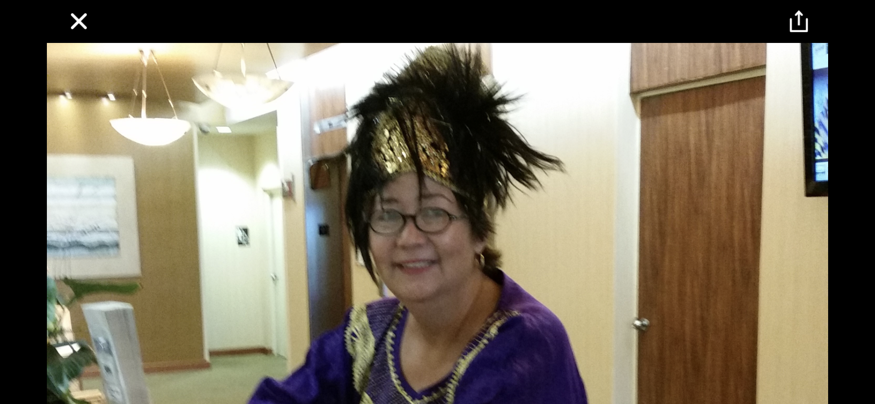 A woman wearing a garment