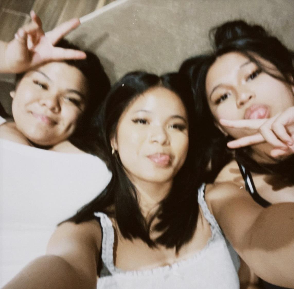 A group of women taking a selfie