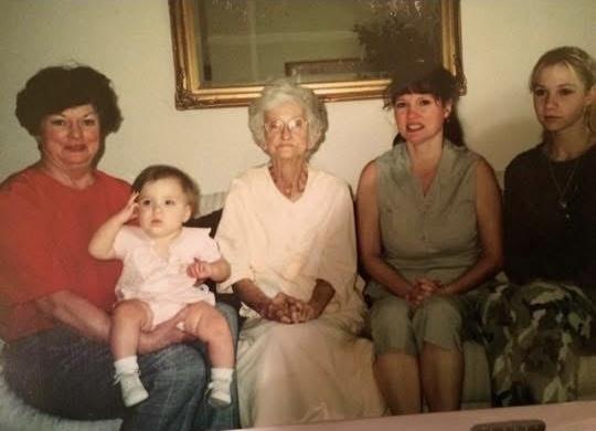 A group of women sitting on a couch