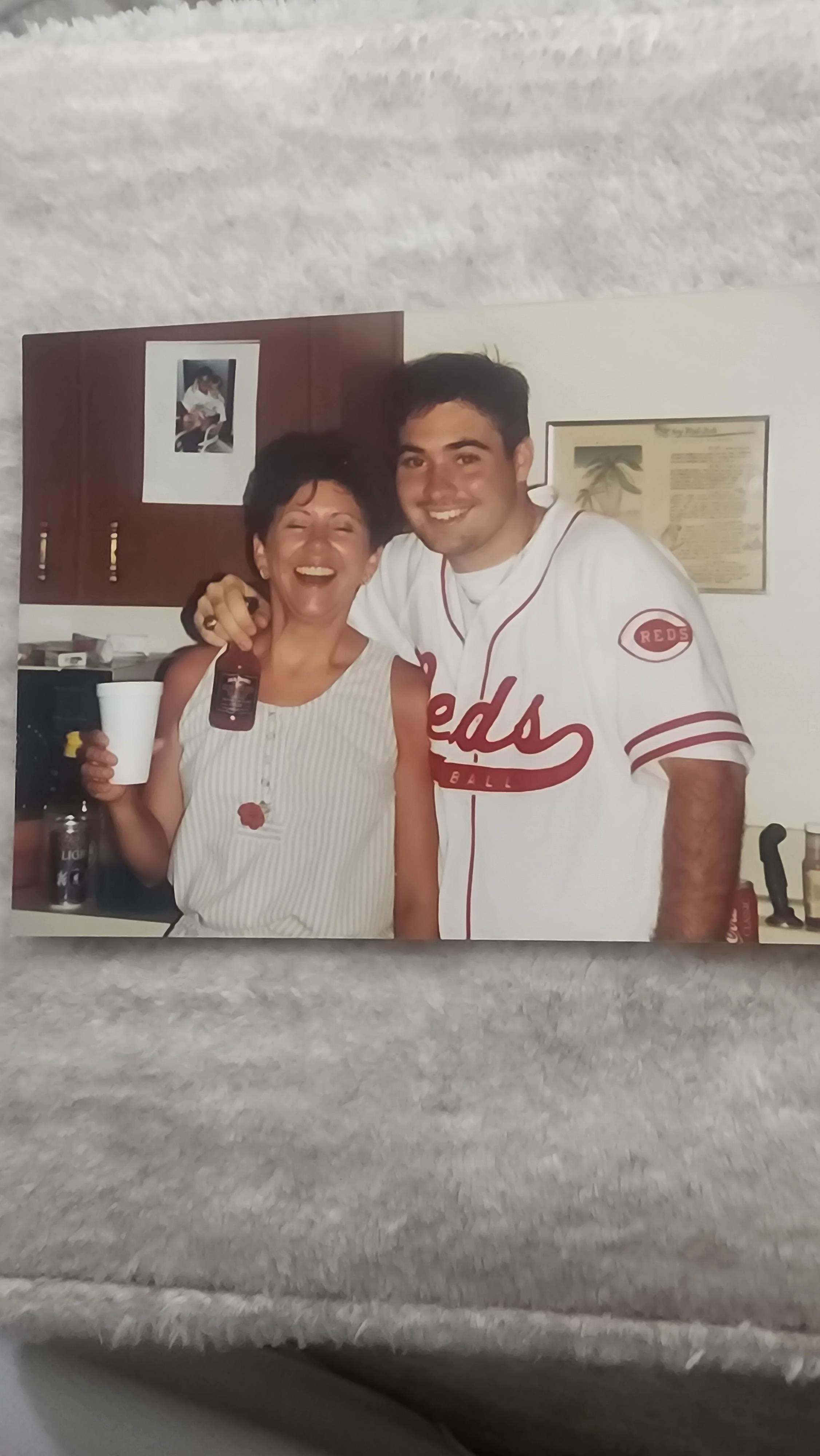 A man and woman posing for a picture