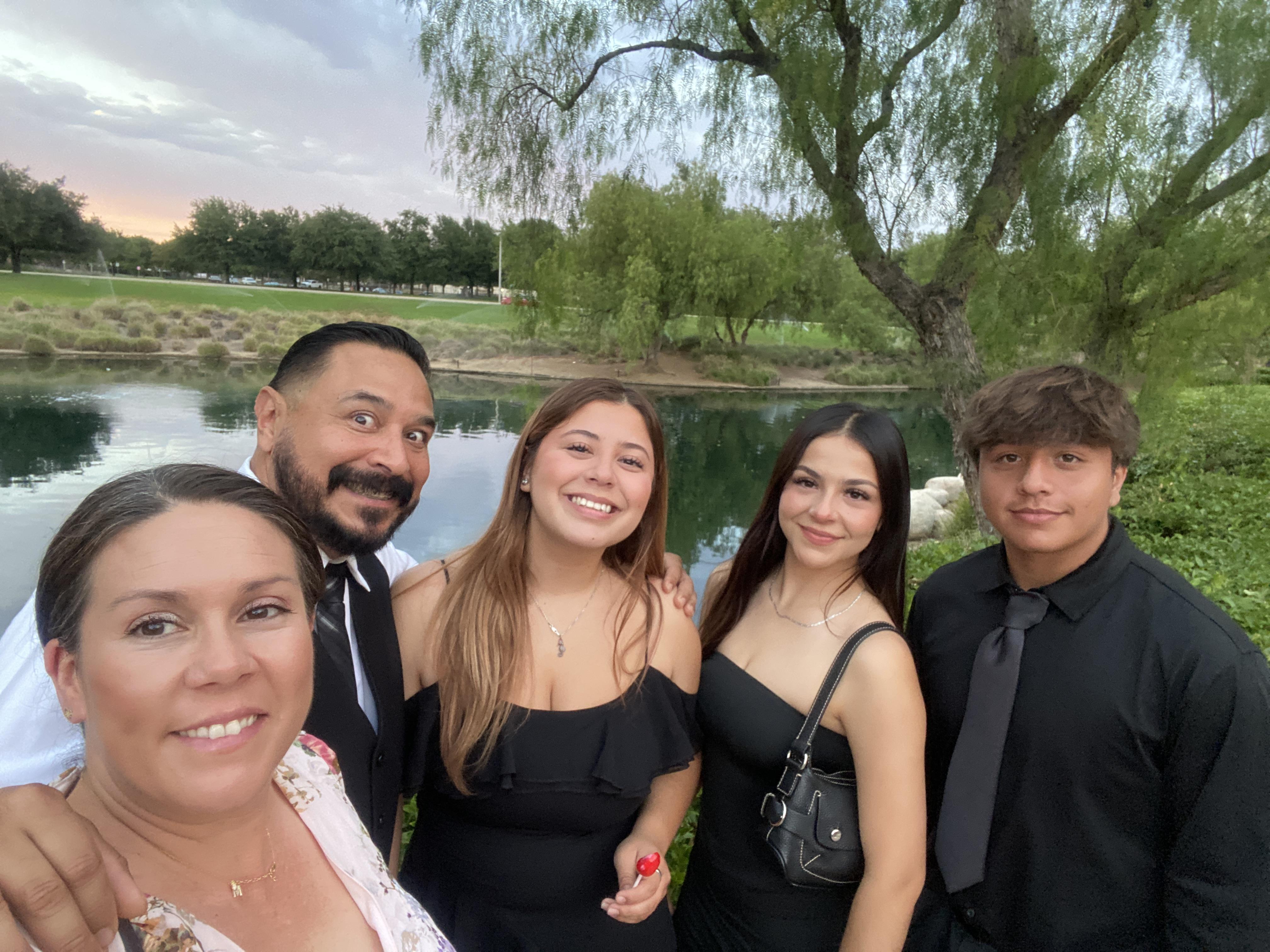 A group of people posing for a photo