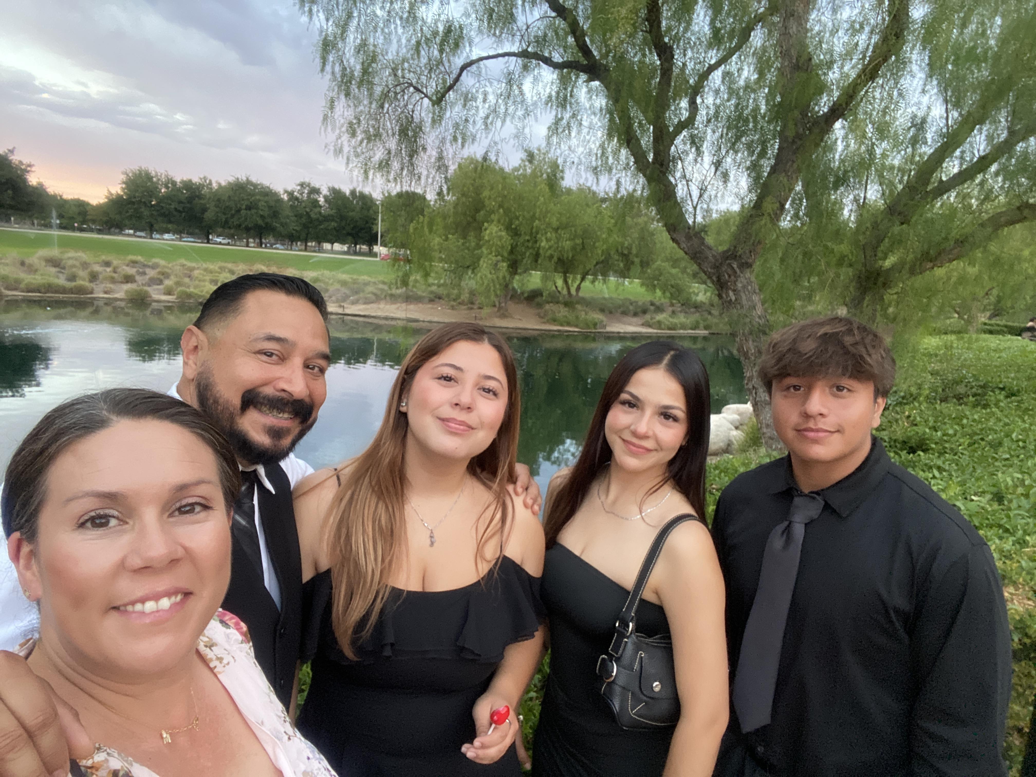 A group of people posing for a photo