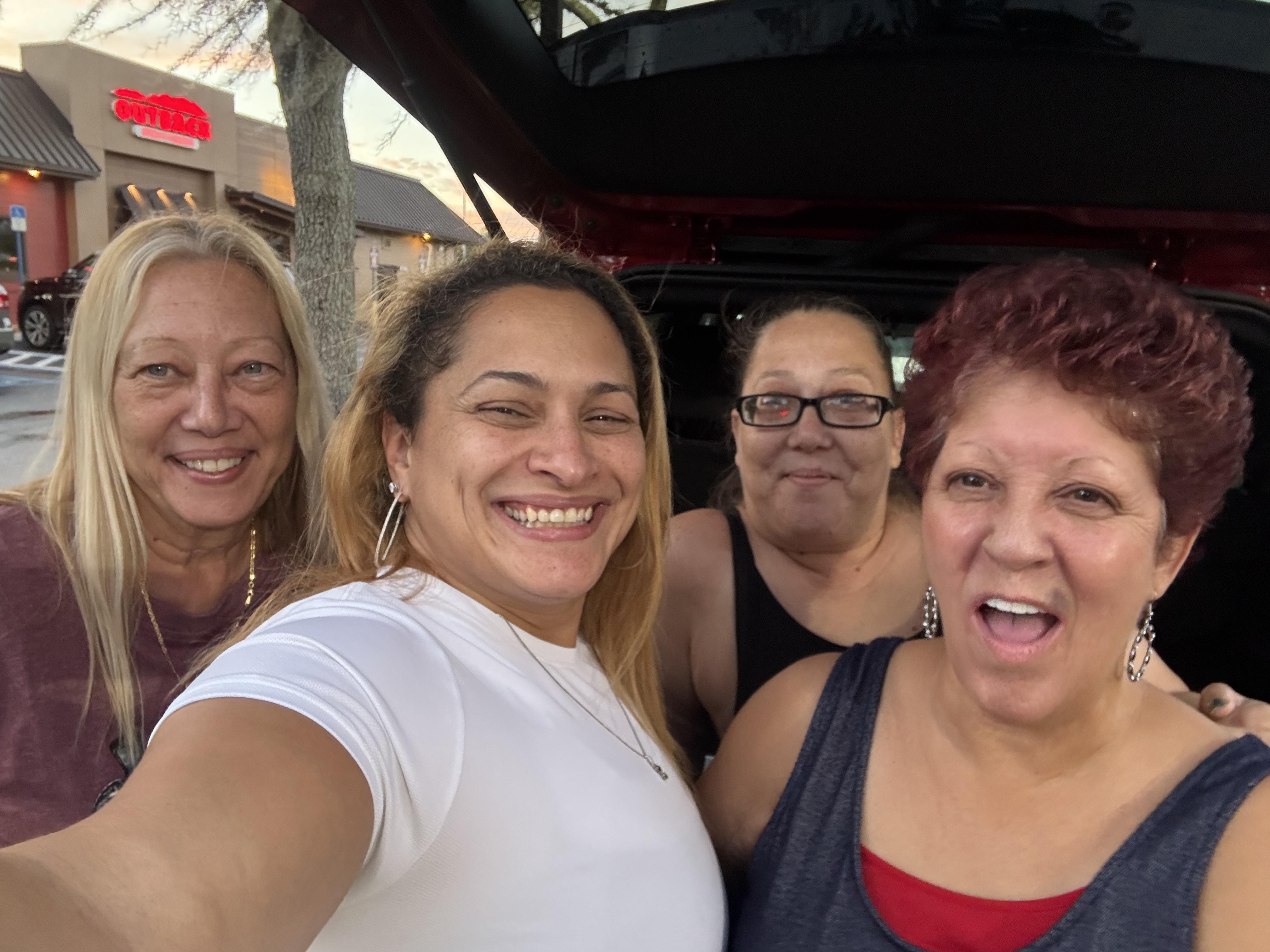 A group of women taking a selfie