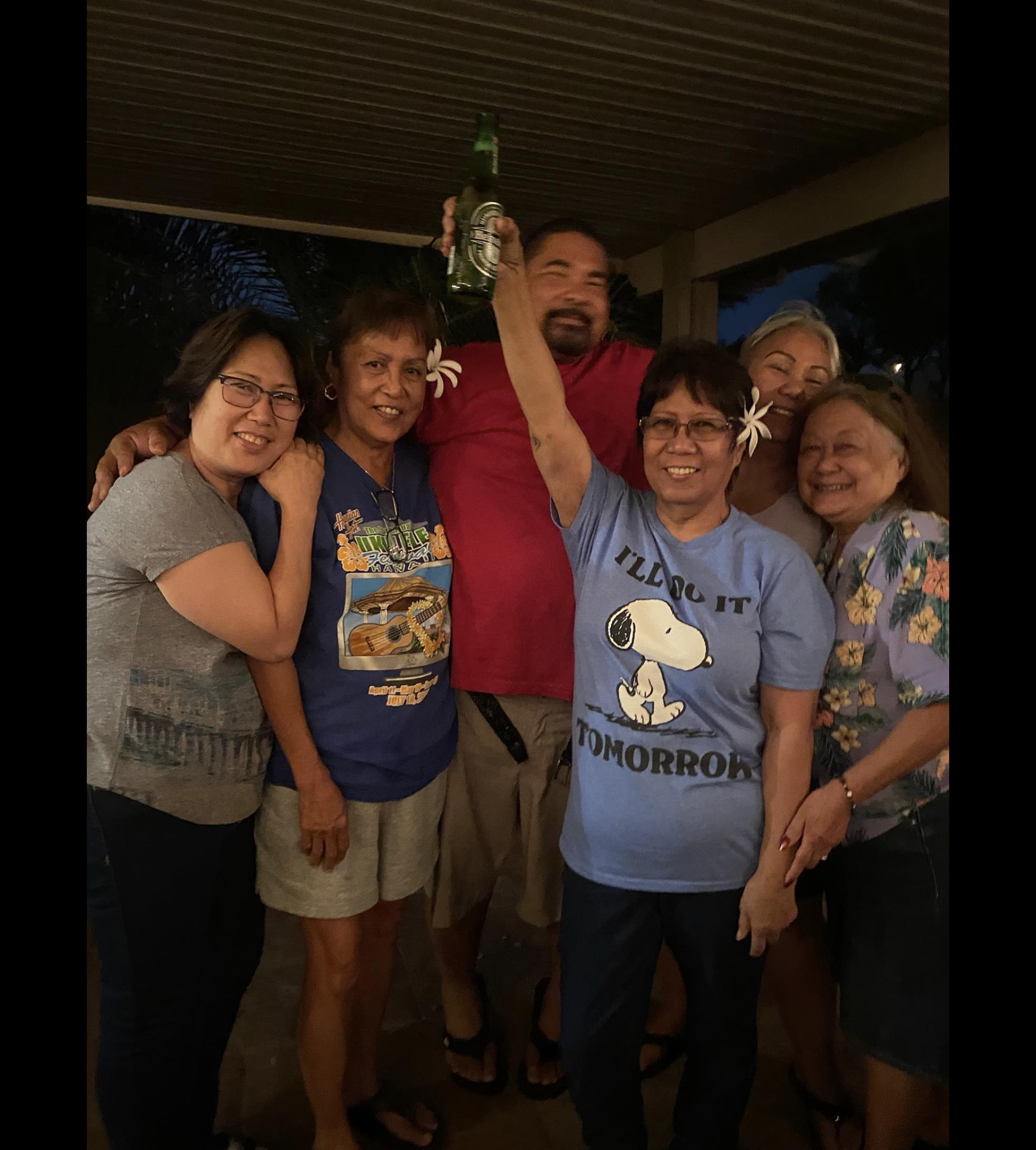 A group of people posing for a photo