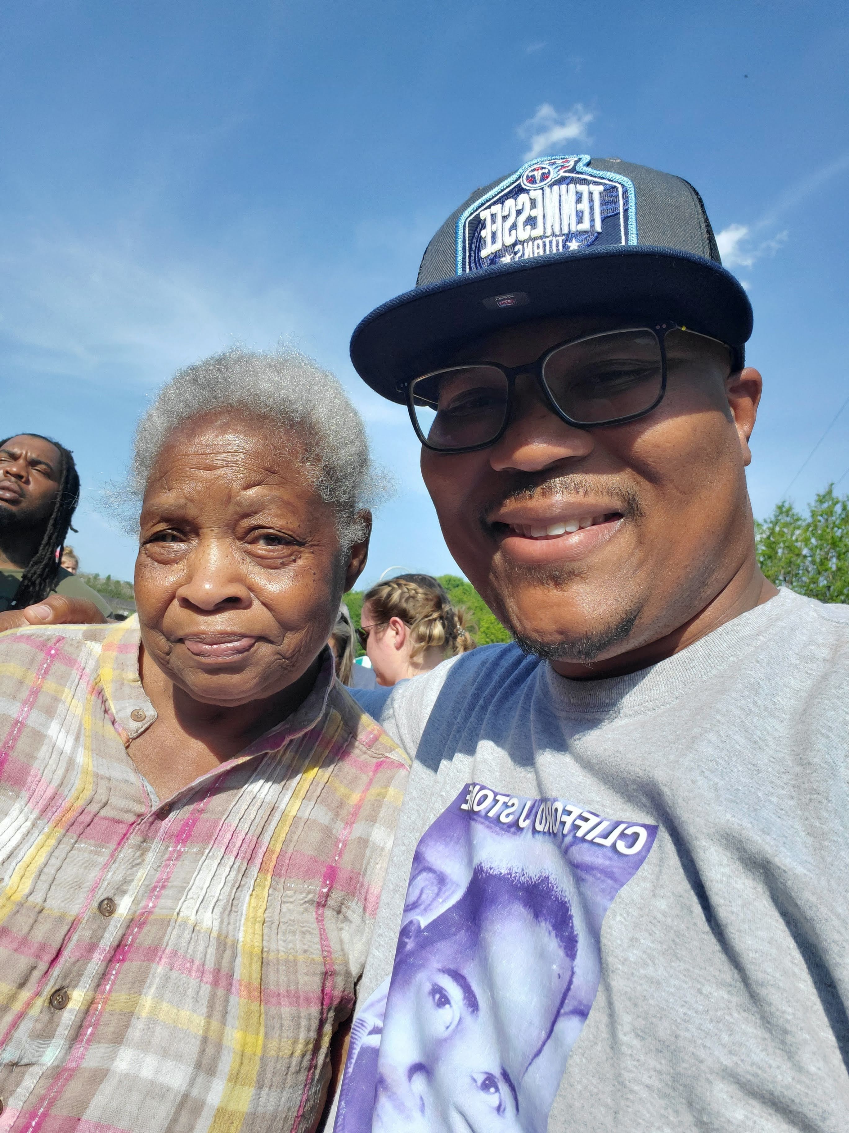 A man and woman taking a selfie