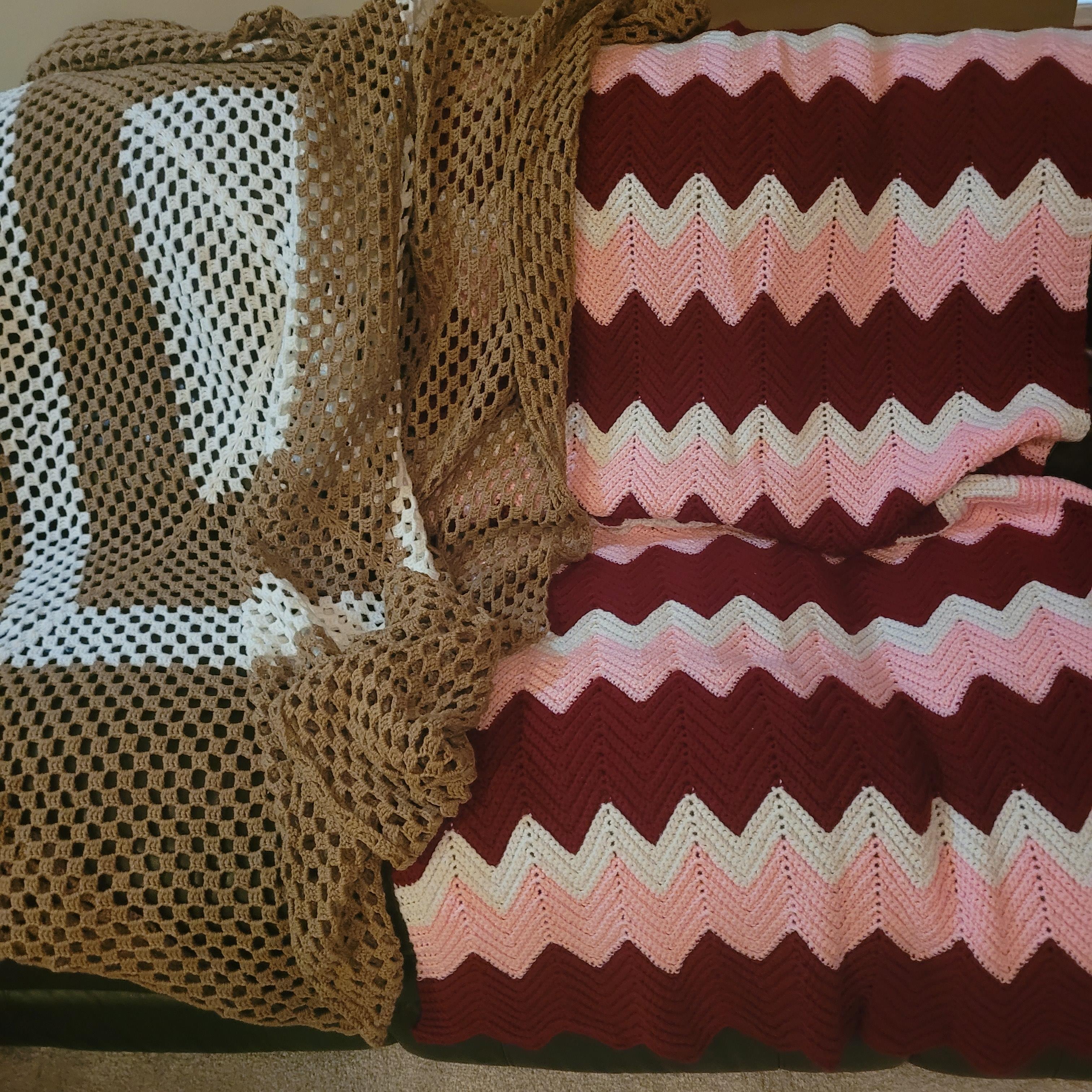 A blanket on a bed