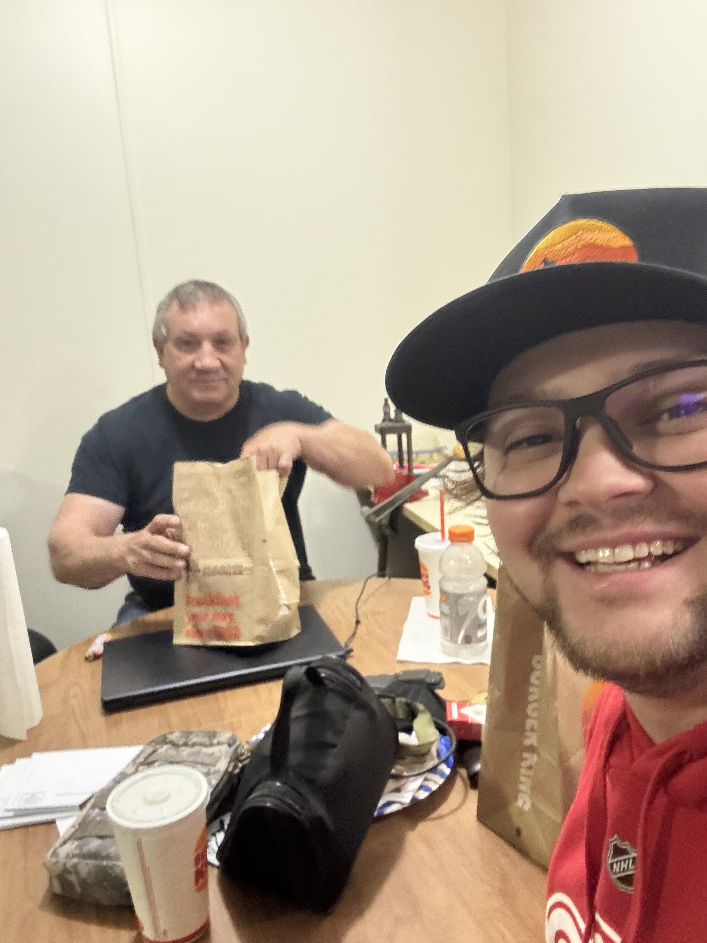 A man smiling at camera