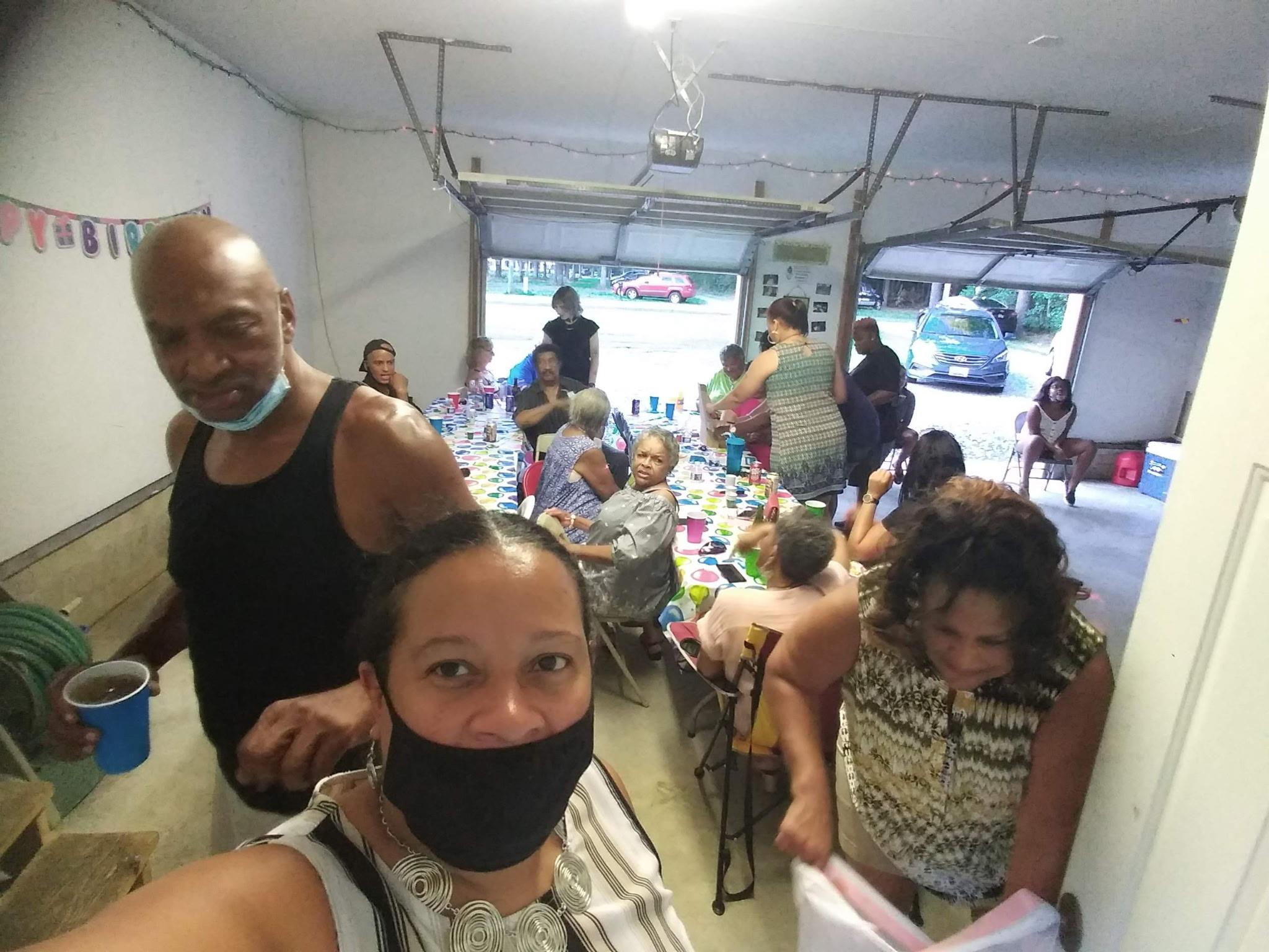 A group of people sitting around a table