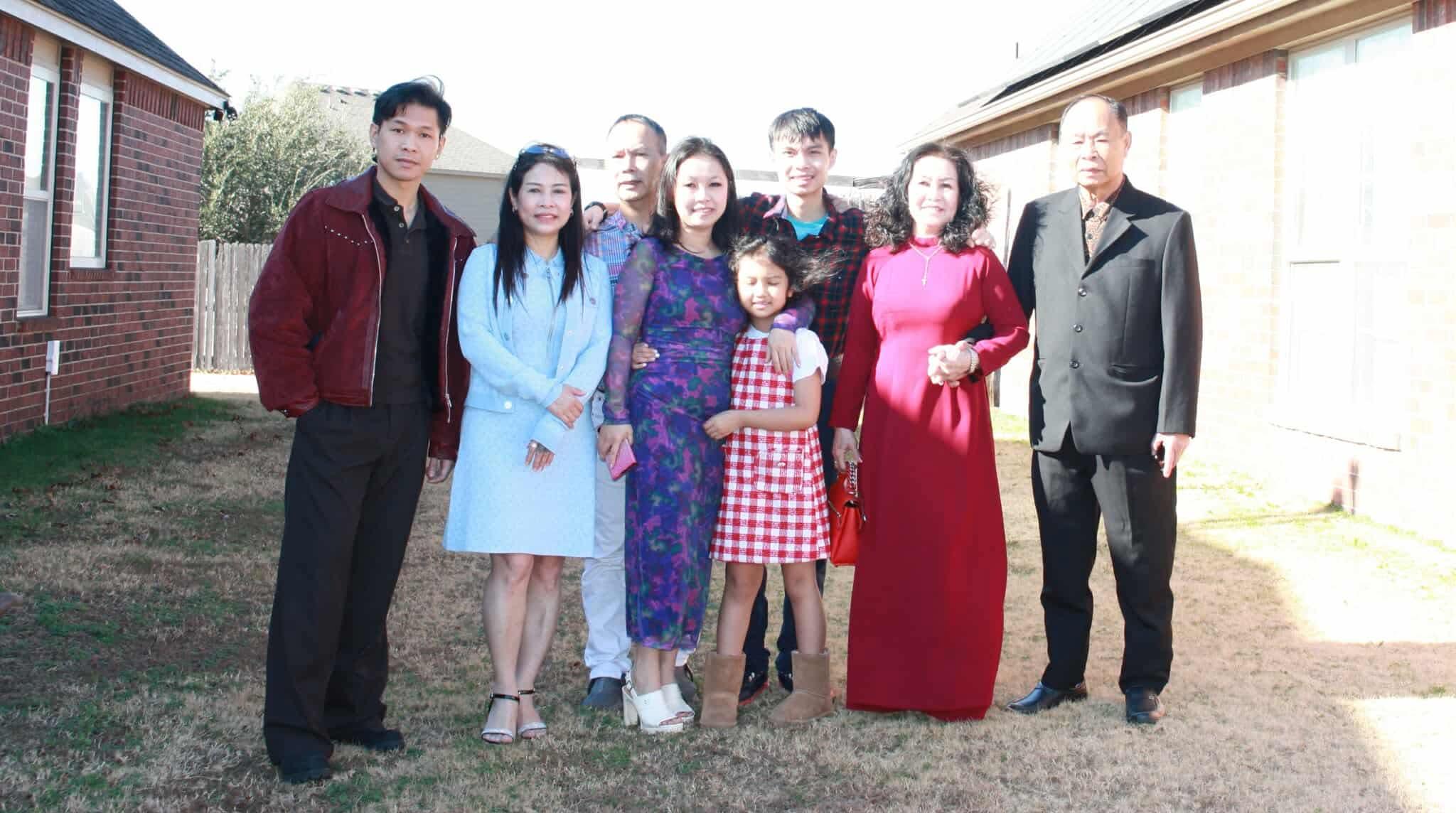 A group of people posing for a photo