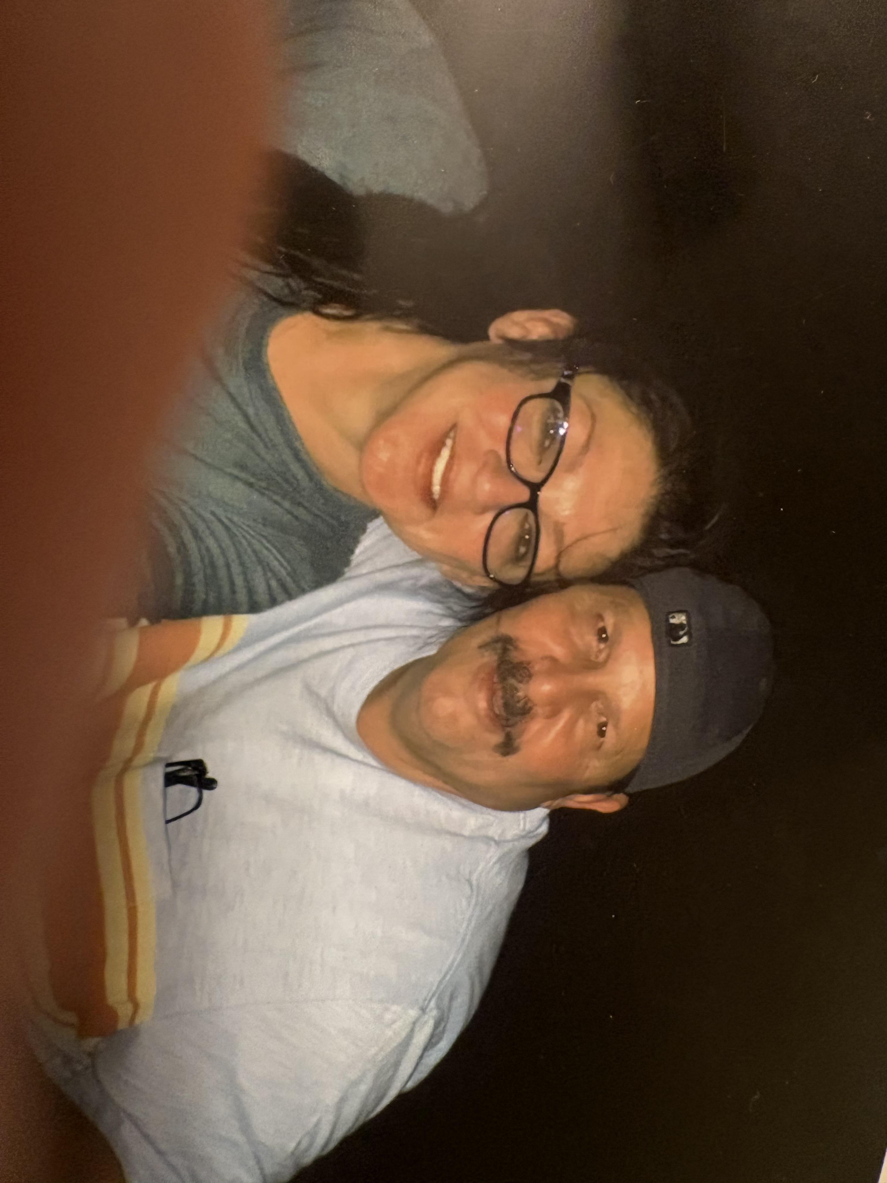 A man and woman taking a selfie