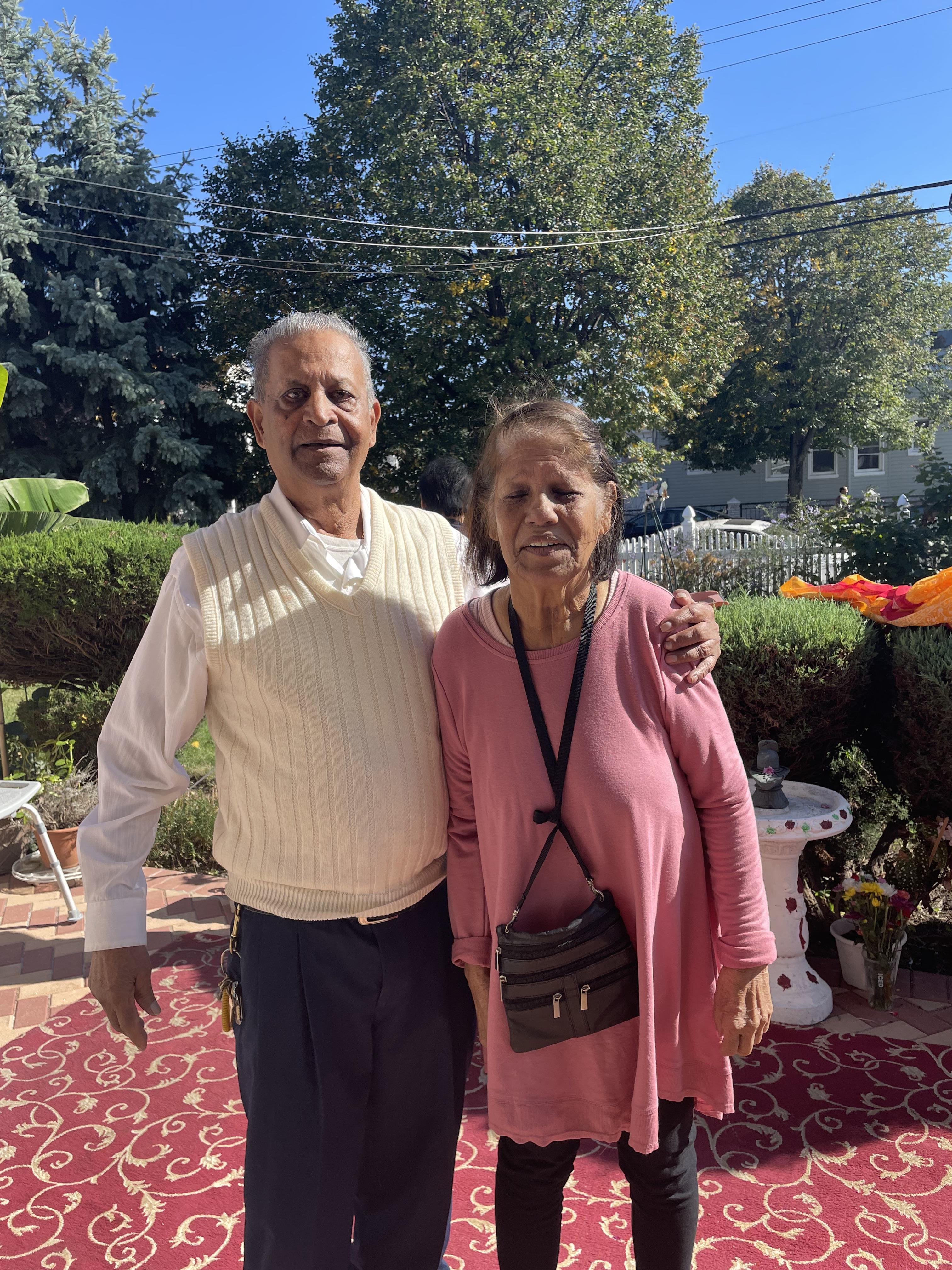 A man and woman standing together