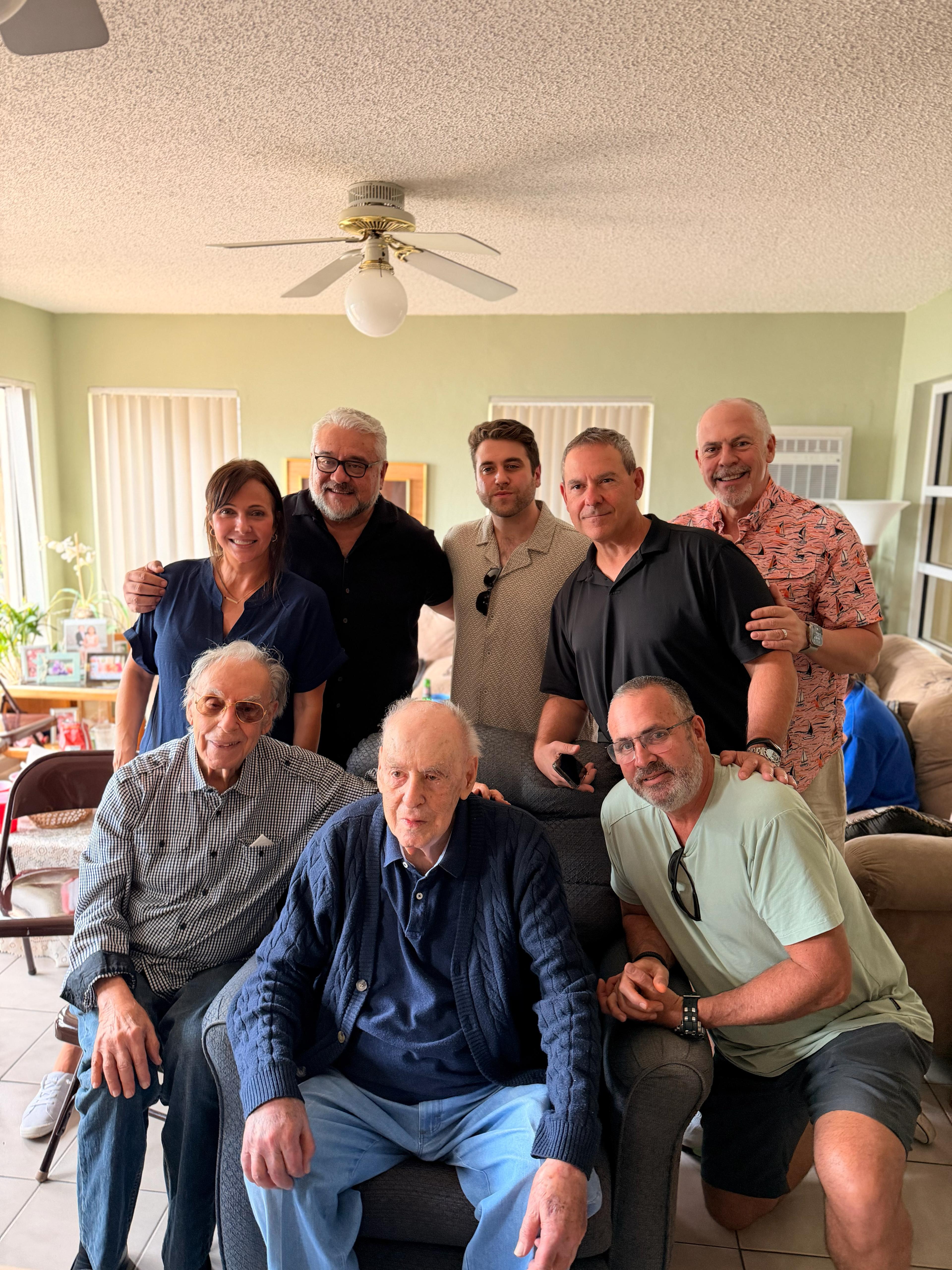 A group of people posing for a photo