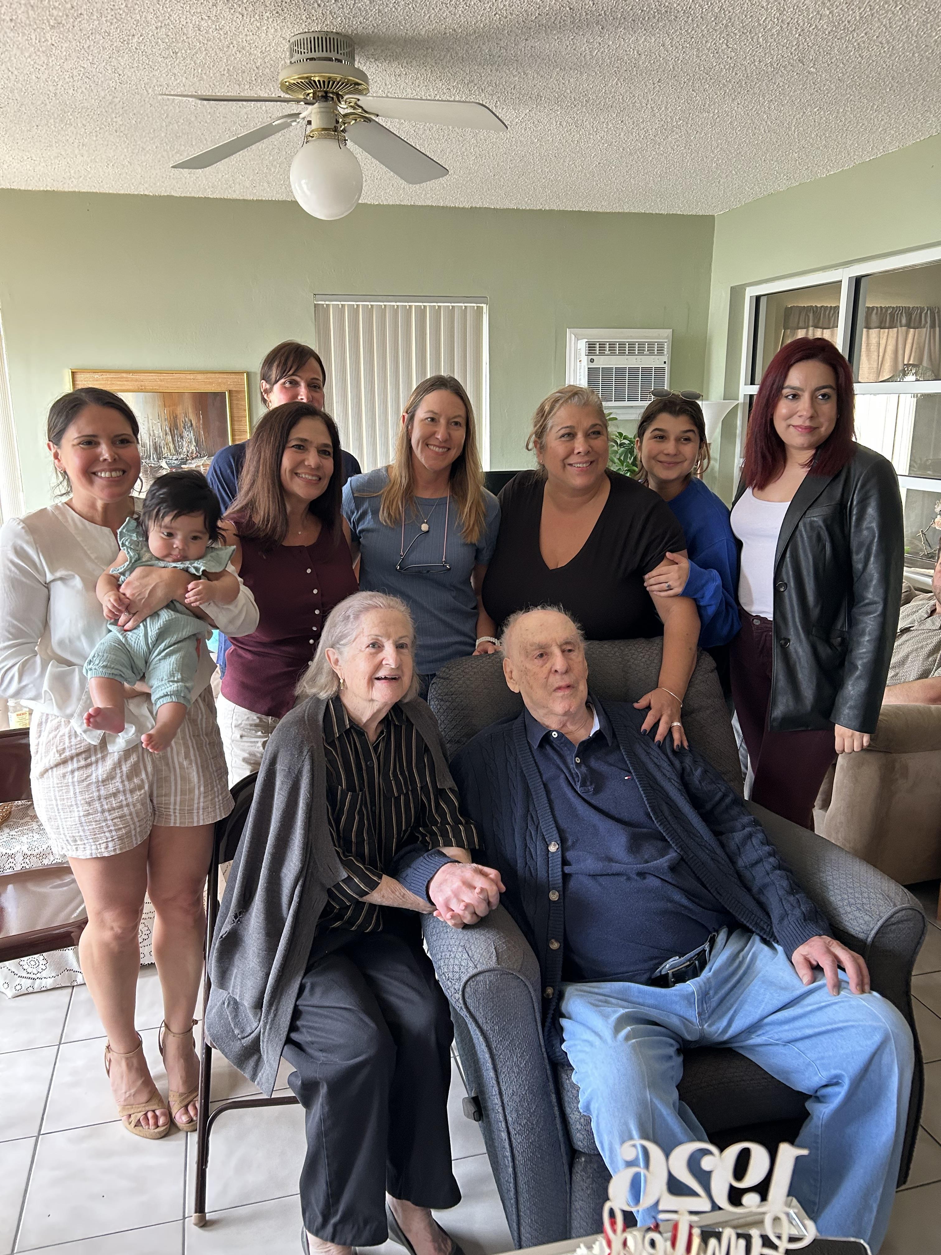 A group of people posing for a photo