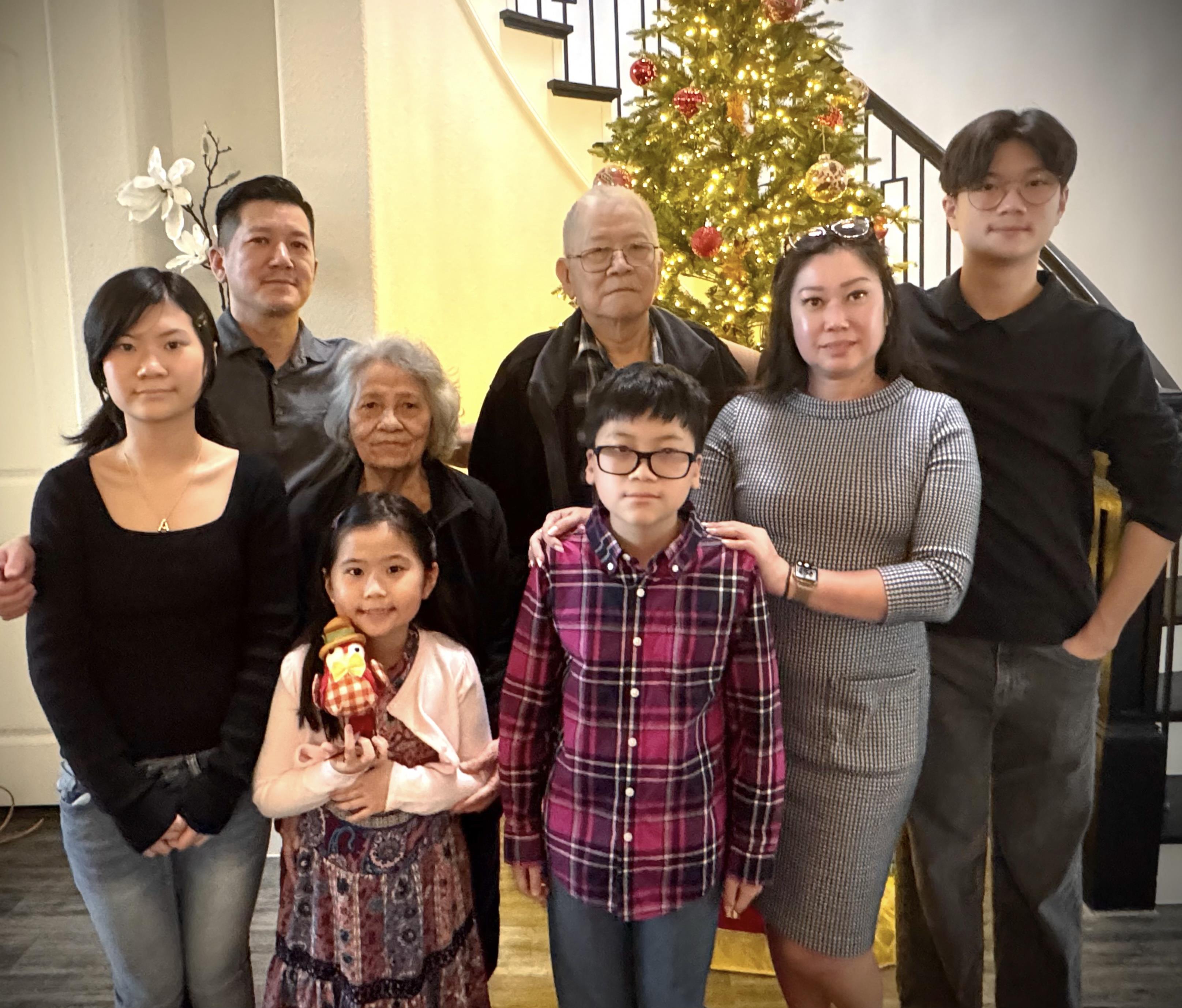 A group of people posing for a photo