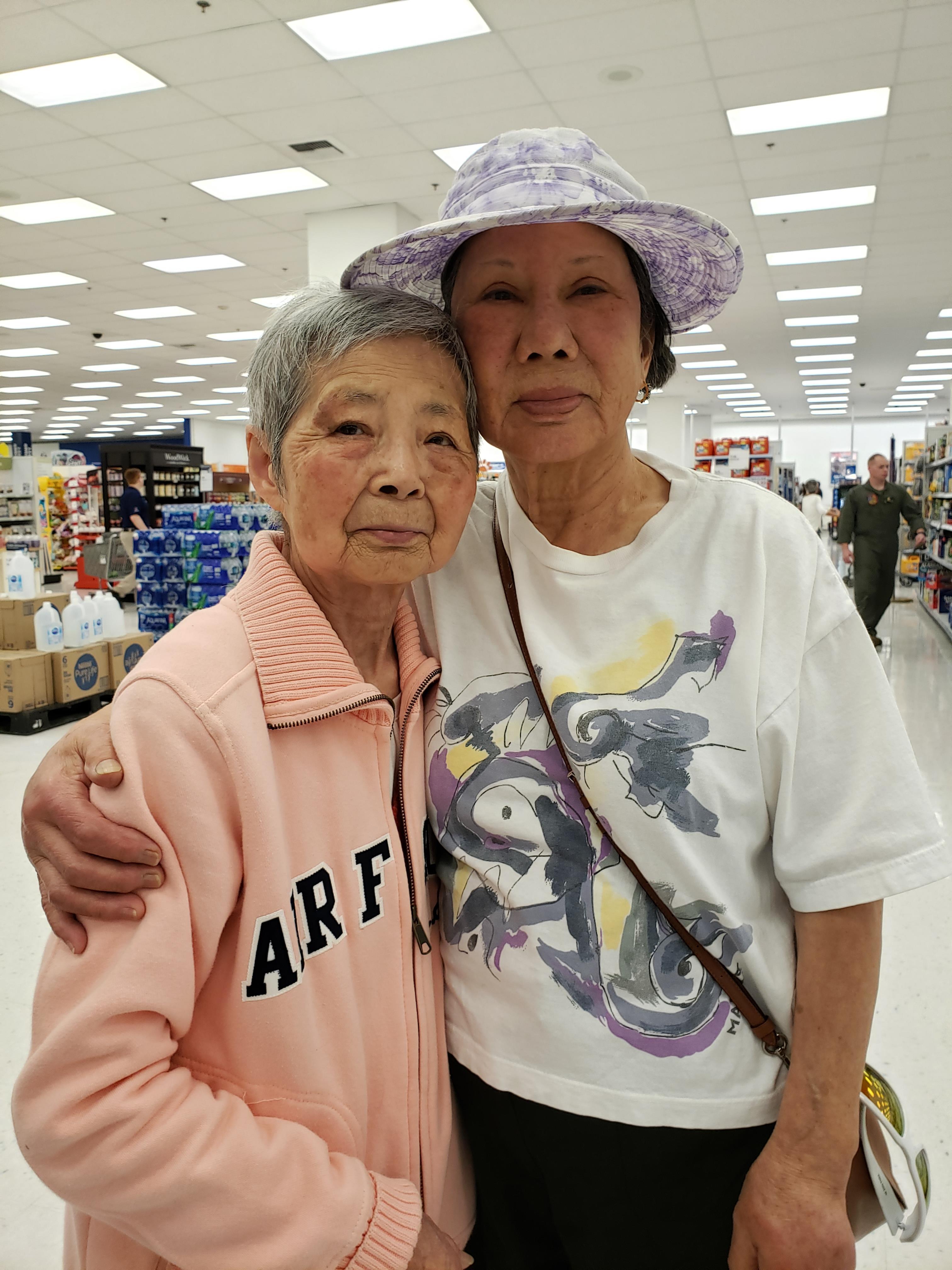 Two women posing for a picture