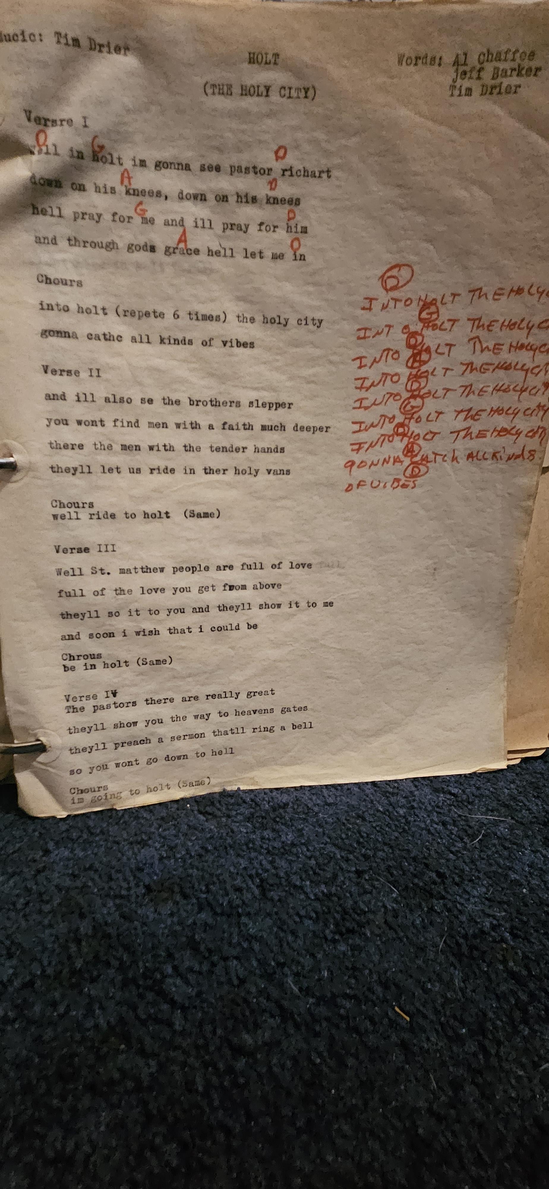 A piece of paper with writing on it
