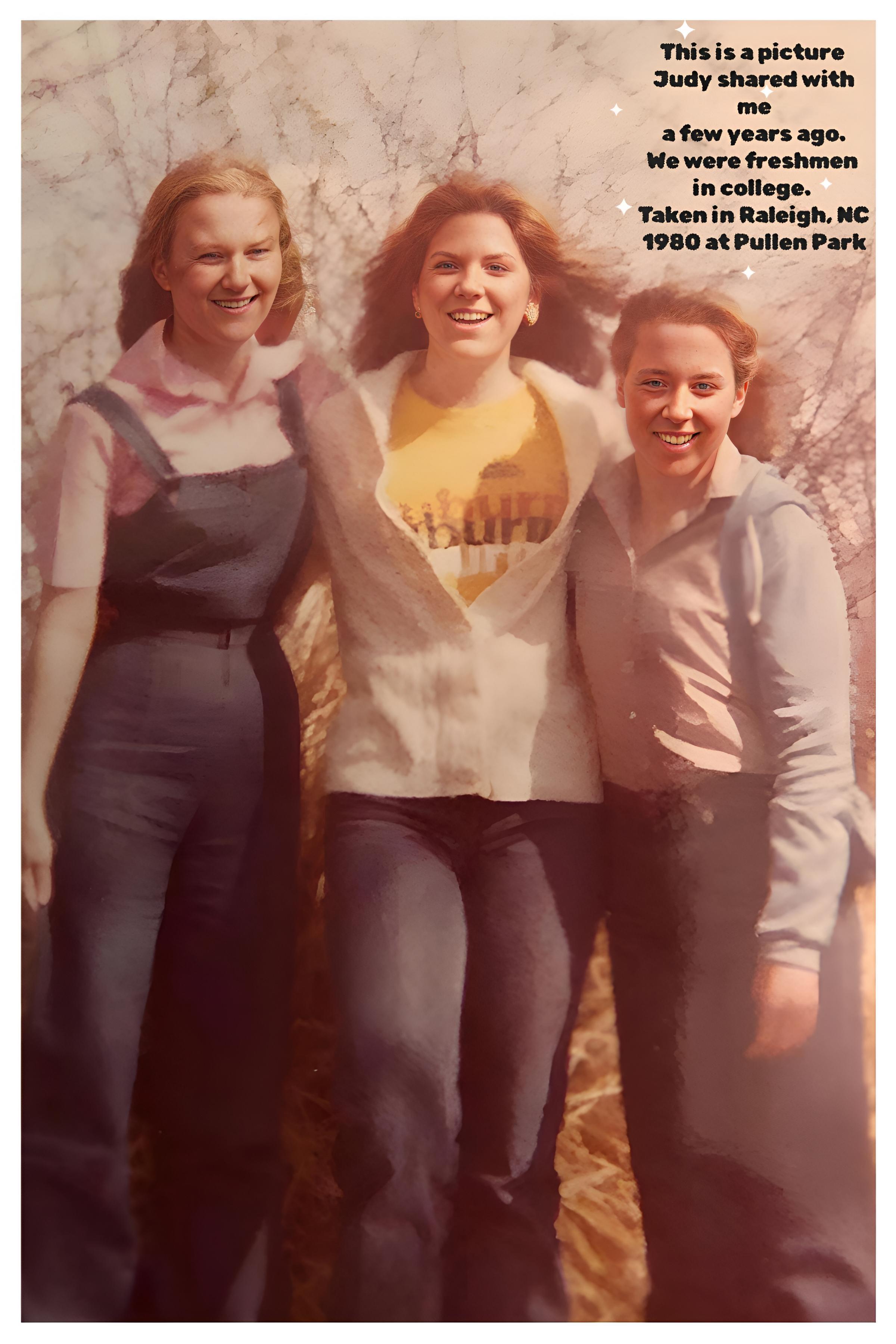 A group of women smiling