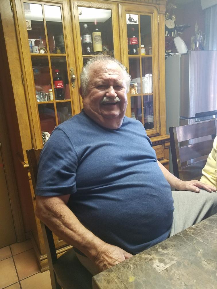 A man sitting at a table
