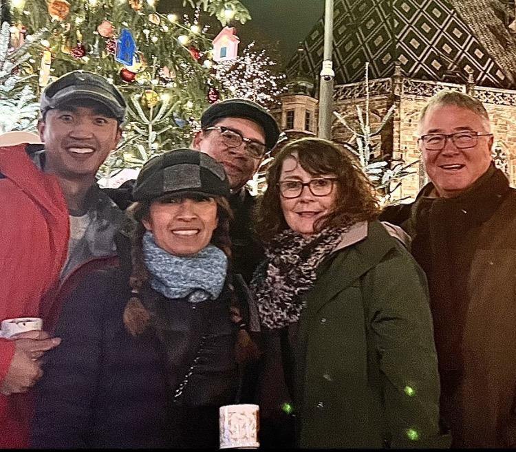 A group of people posing for a photo