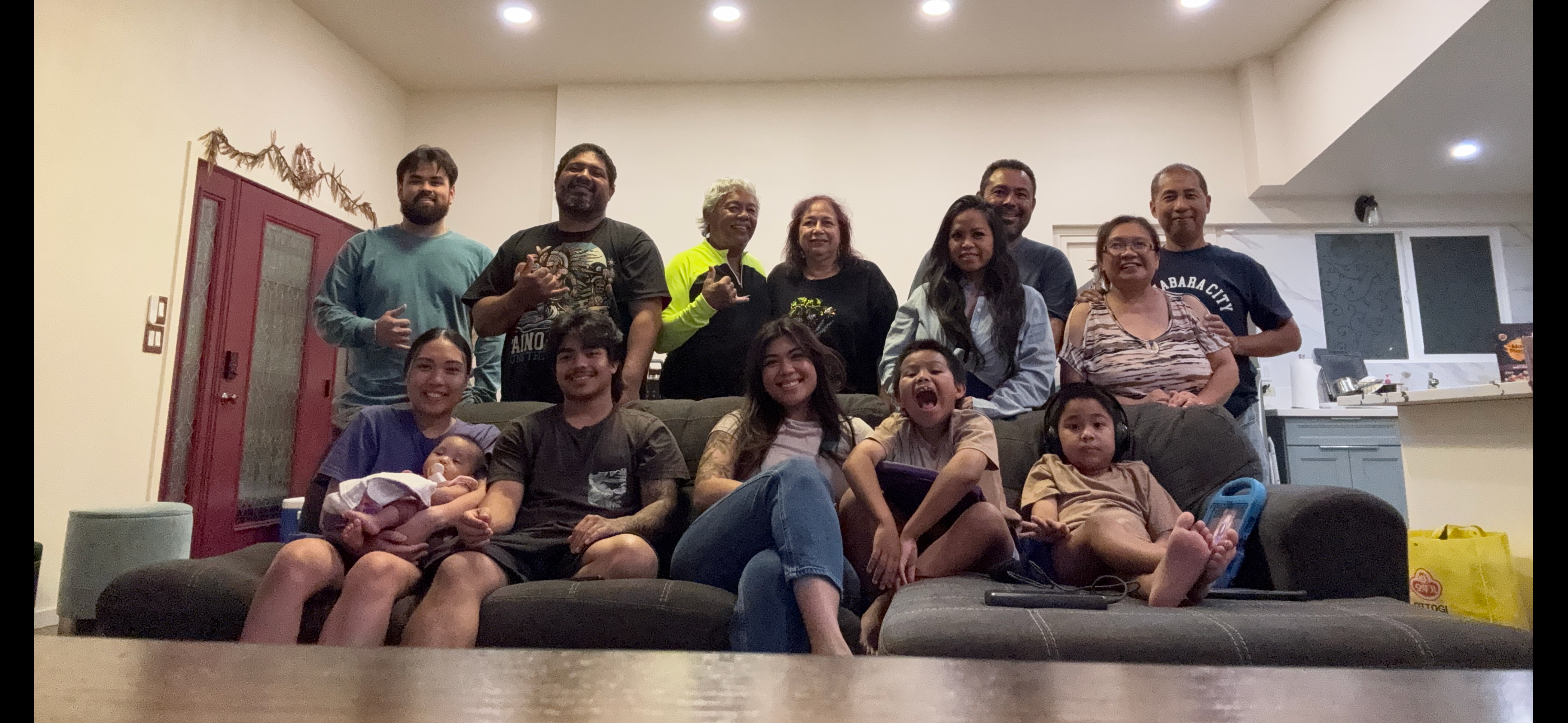 A group of people posing for a photo