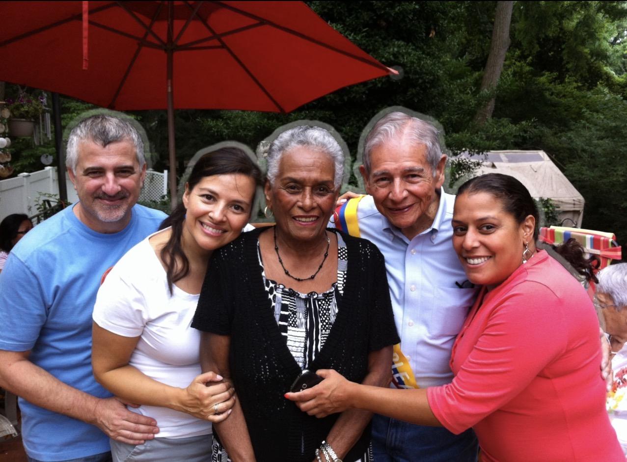 A group of people posing for a photo