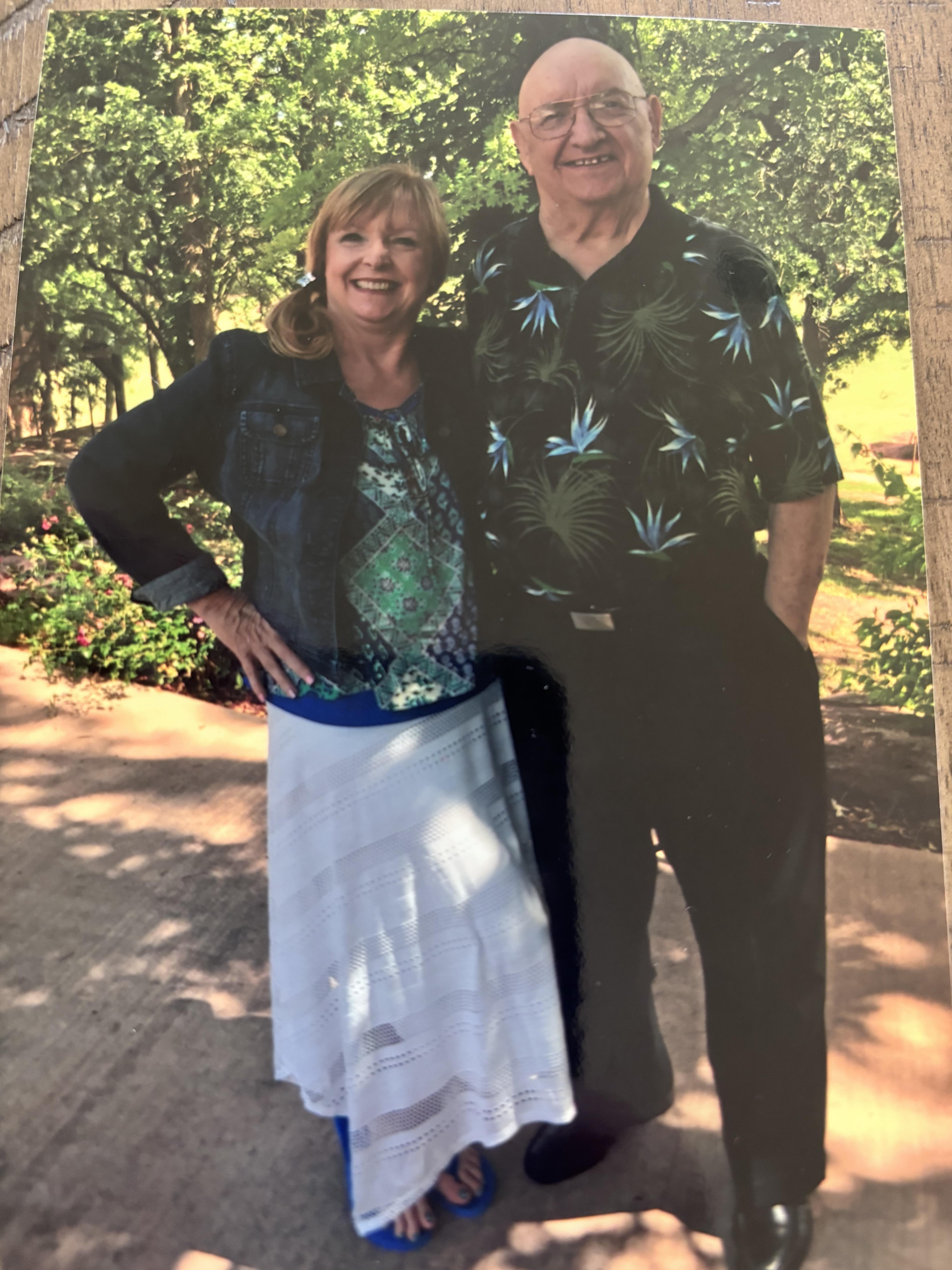 A man and woman standing together