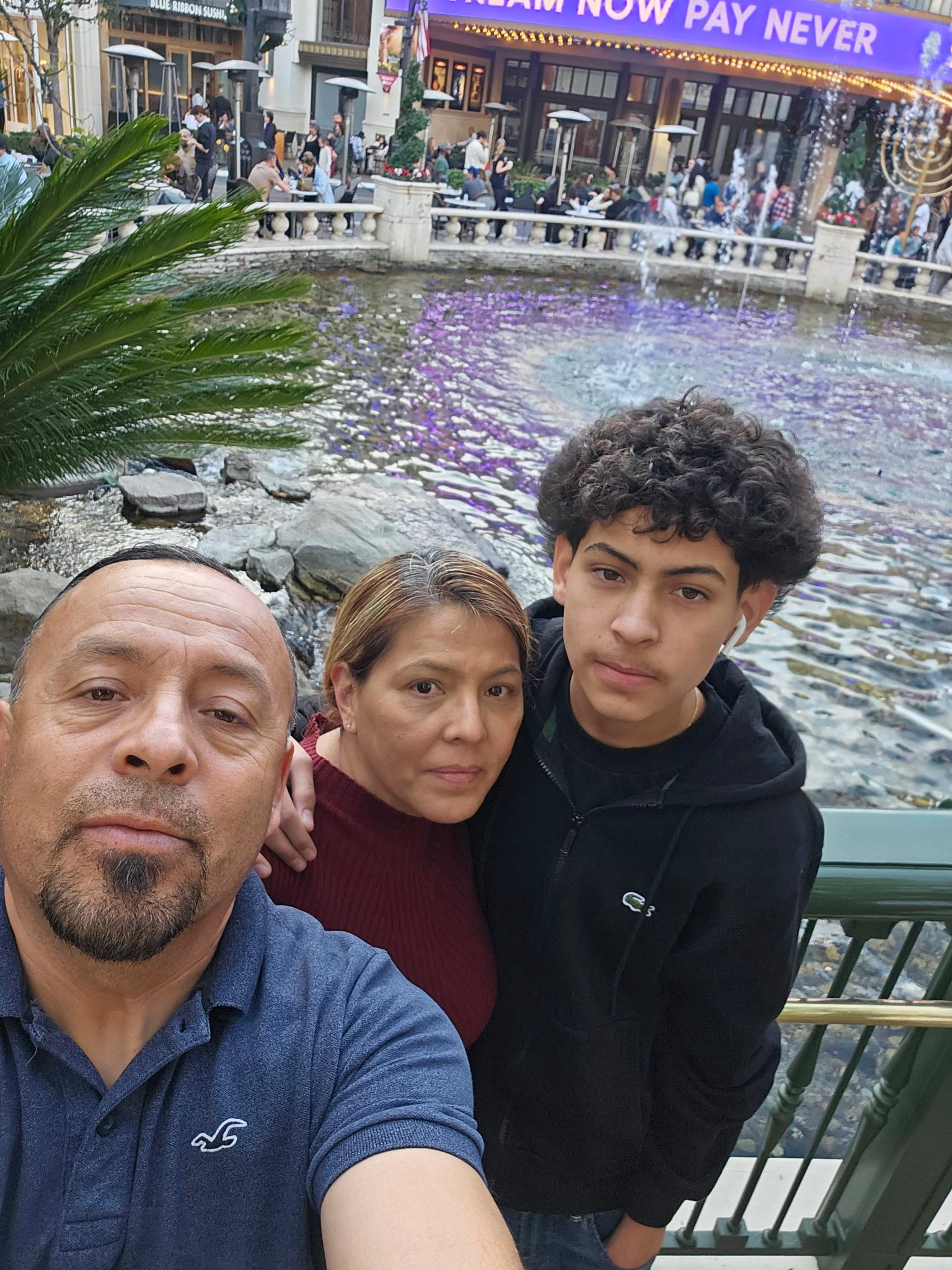 A group of people taking a selfie