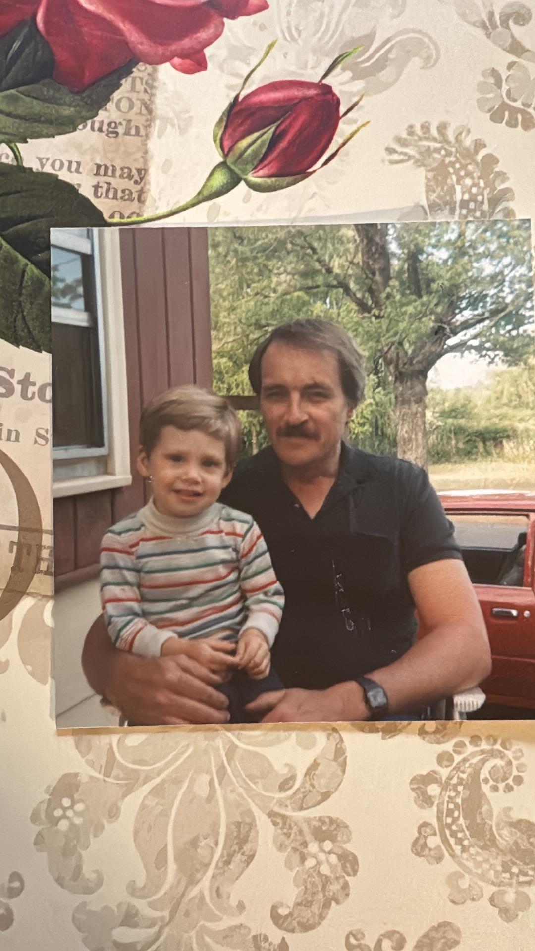 A man holding a child