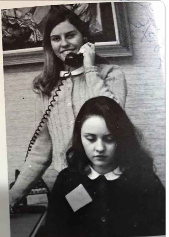 A woman on the phone
