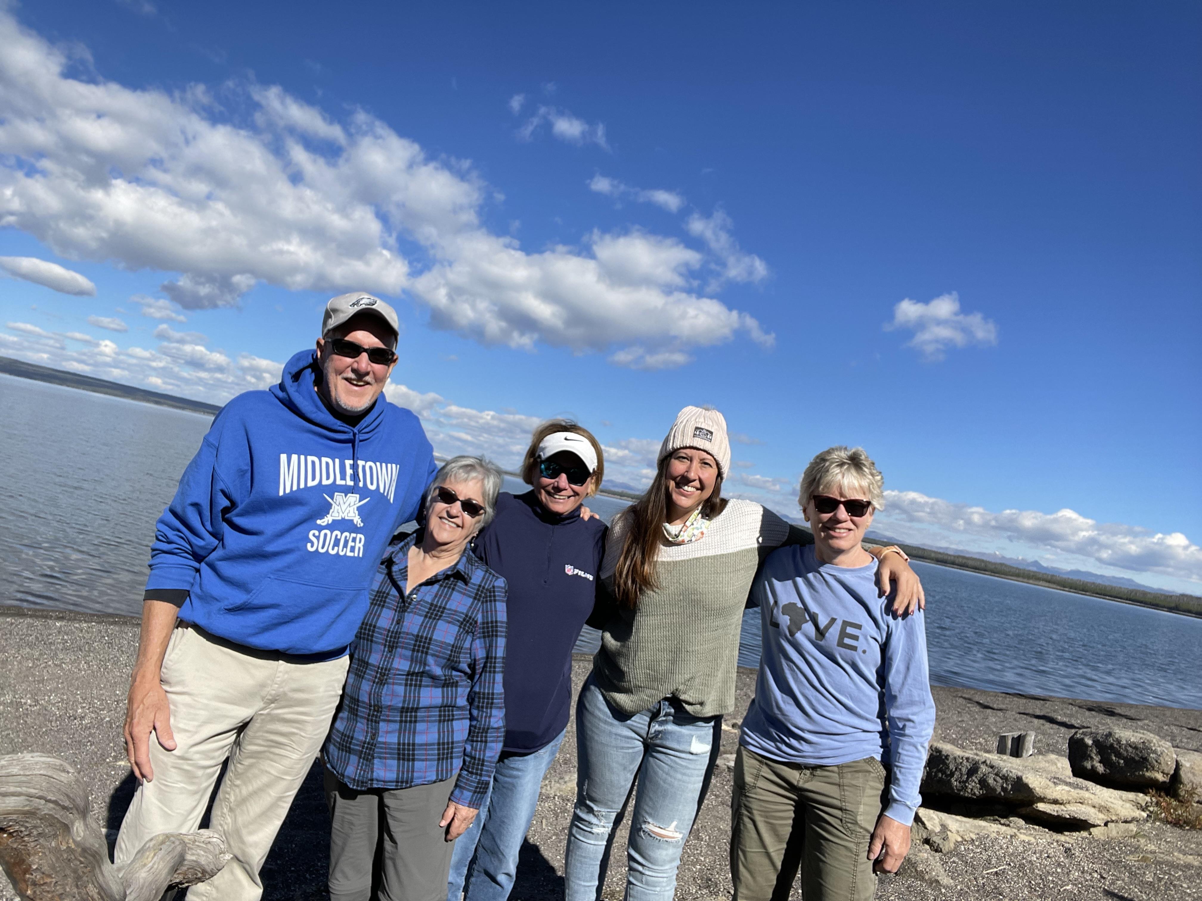 A group of people posing for a photo