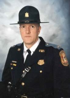 A man in a police uniform